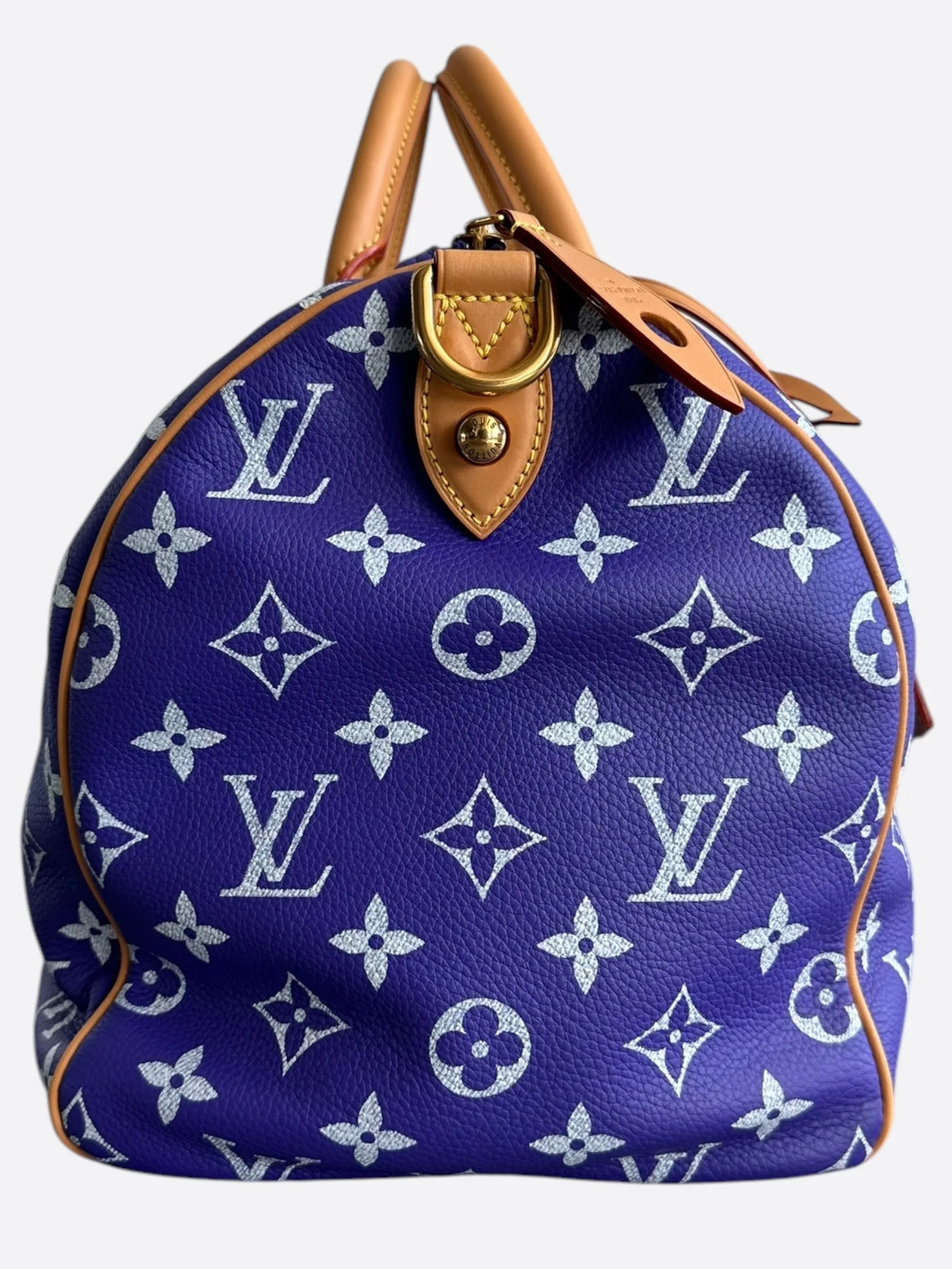 Louis Vuitton Purple & White Monogram P9 Speedy 40