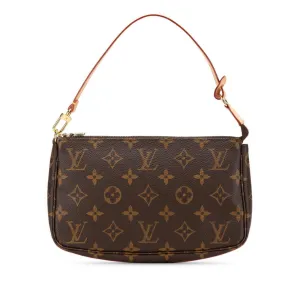 Louis Vuitton Pvc Leather Handbag Pochette (Pre-Owned)