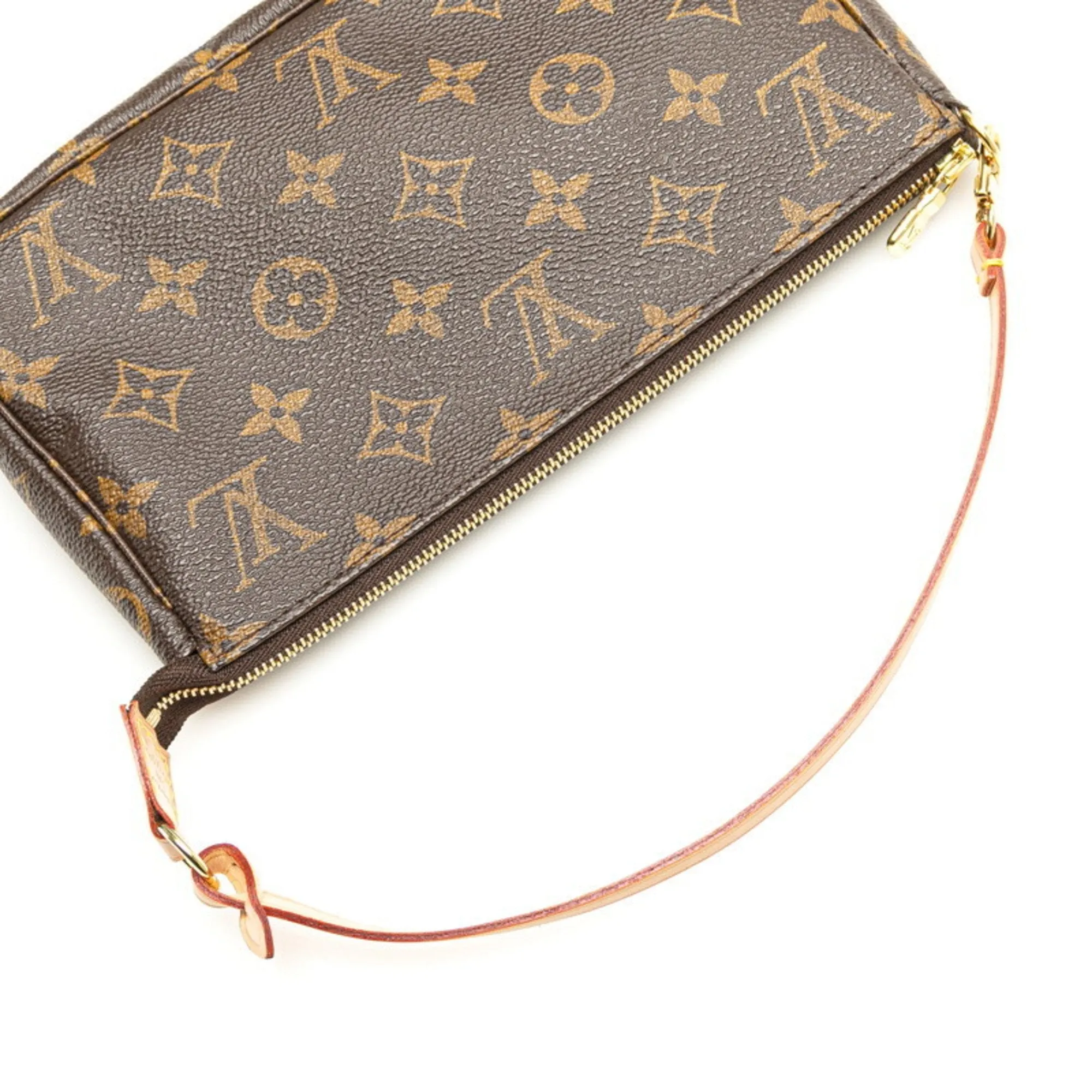 Louis Vuitton Pvc Leather Handbag Pochette (Pre-Owned)