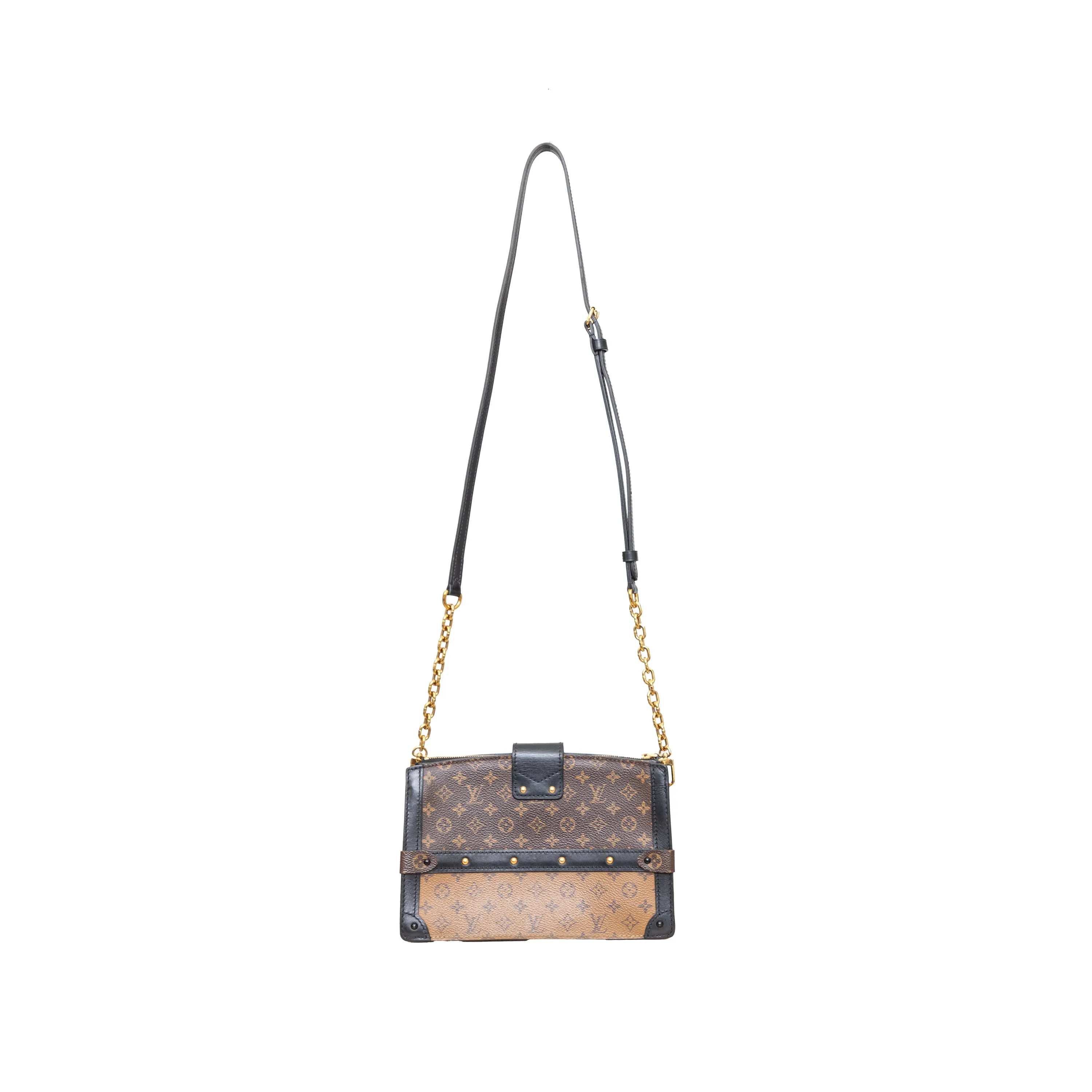 Louis Vuitton Reverse Monogram Trunk Clutch Bag - '10s