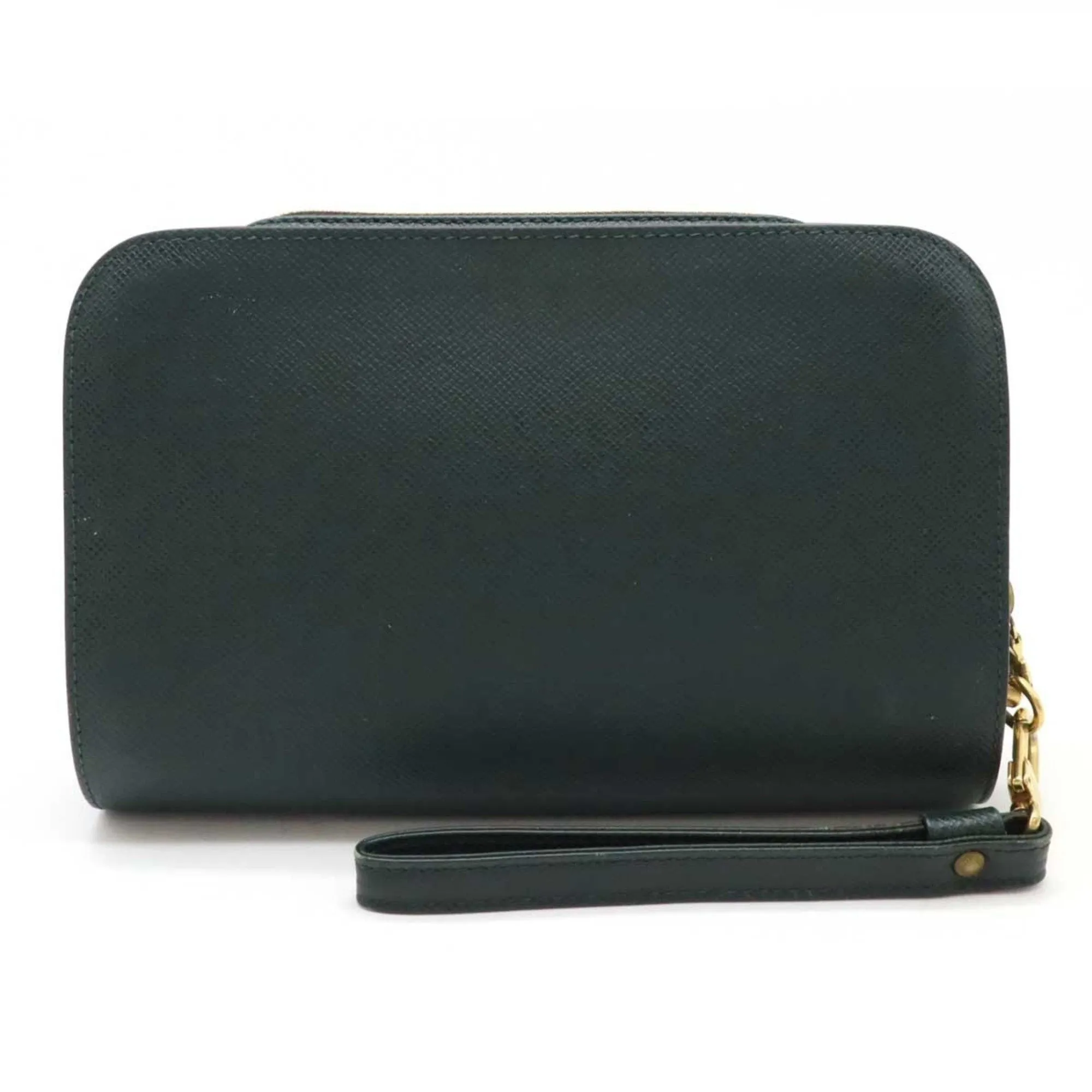 Louis Vuitton Taiga Leather Leather Clutch Bag Handbag (Pre-Owned)