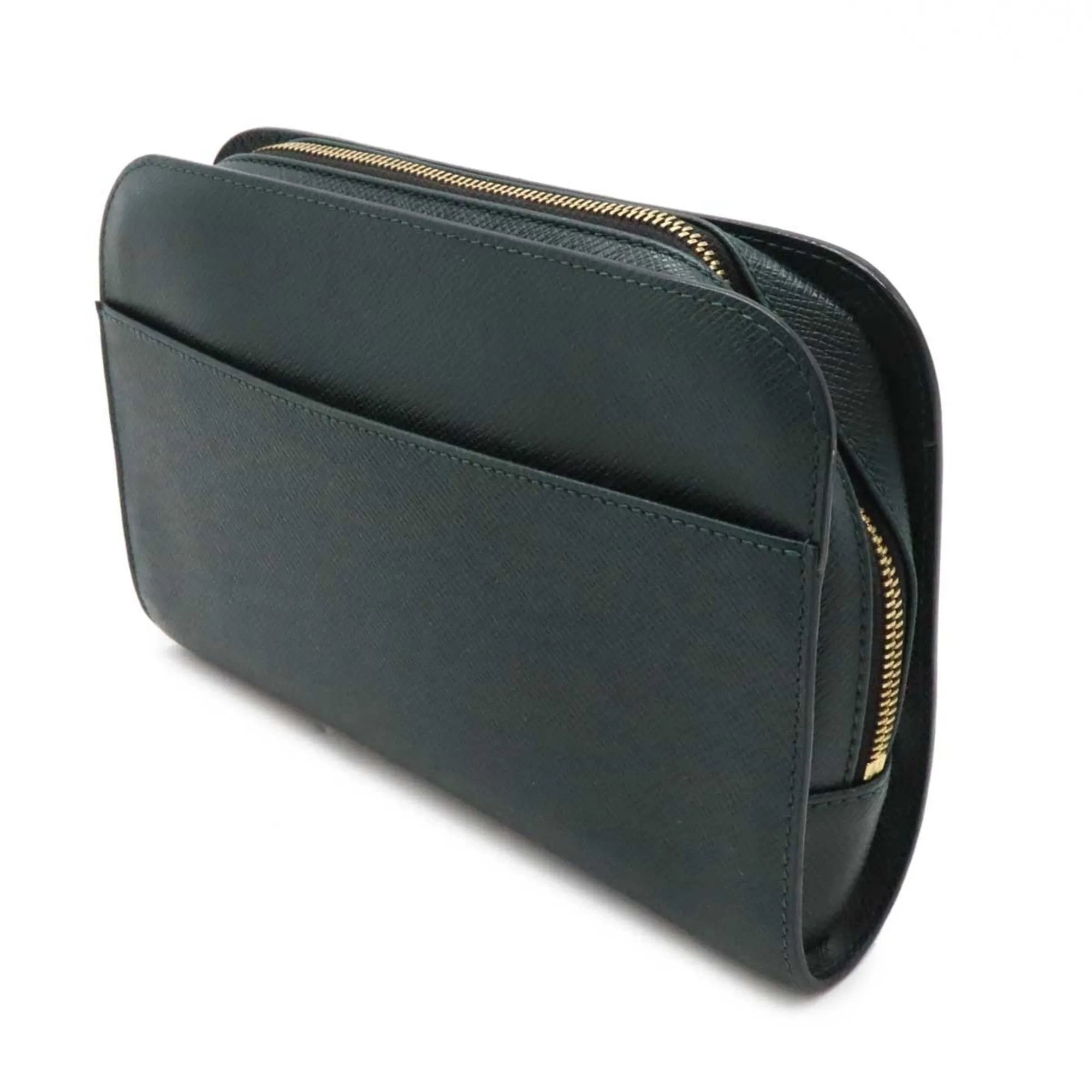 Louis Vuitton Taiga Leather Leather Clutch Bag Handbag (Pre-Owned)