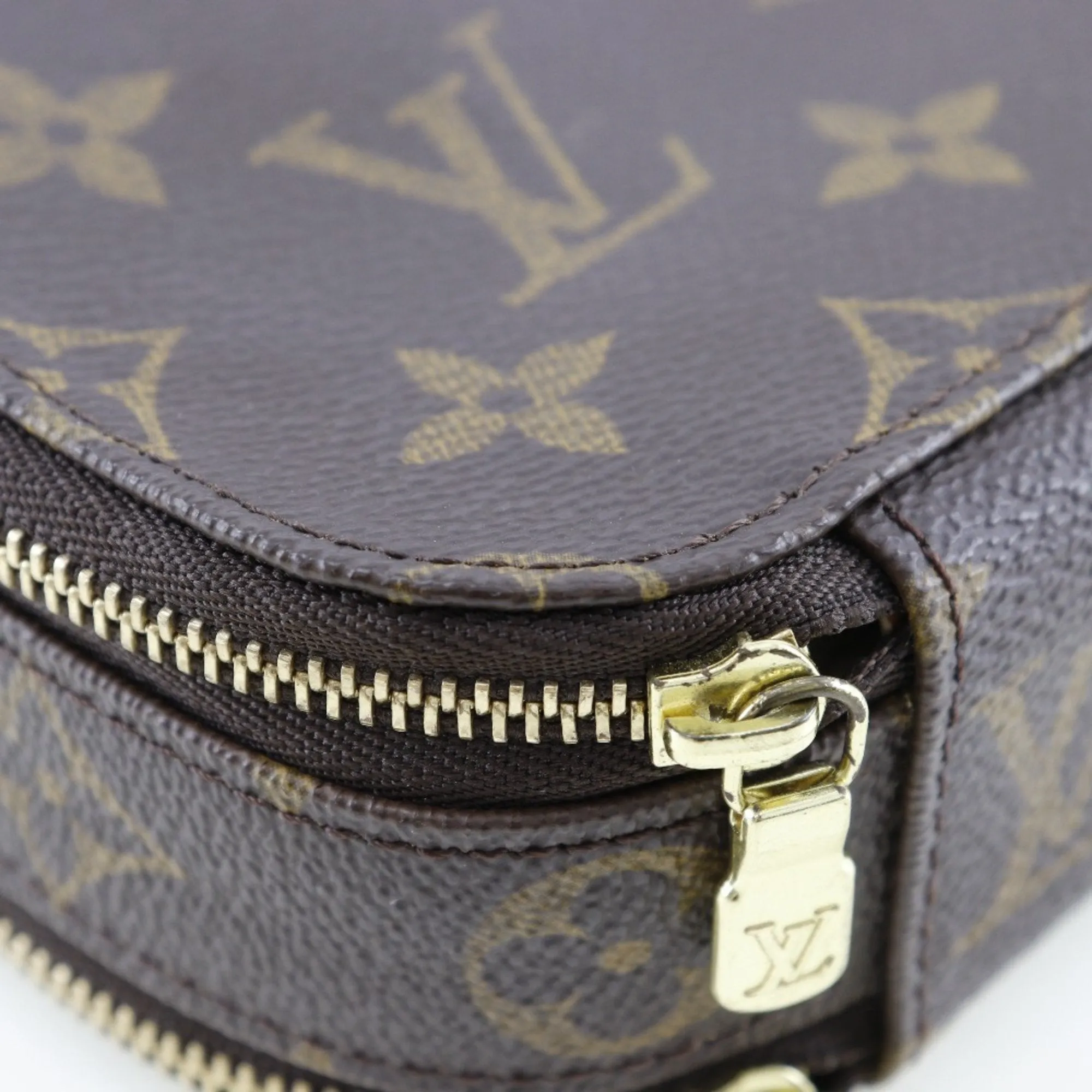 Louis Vuitton Trousse Brush Pm Canvas Clutch Bag (Pre-Owned)