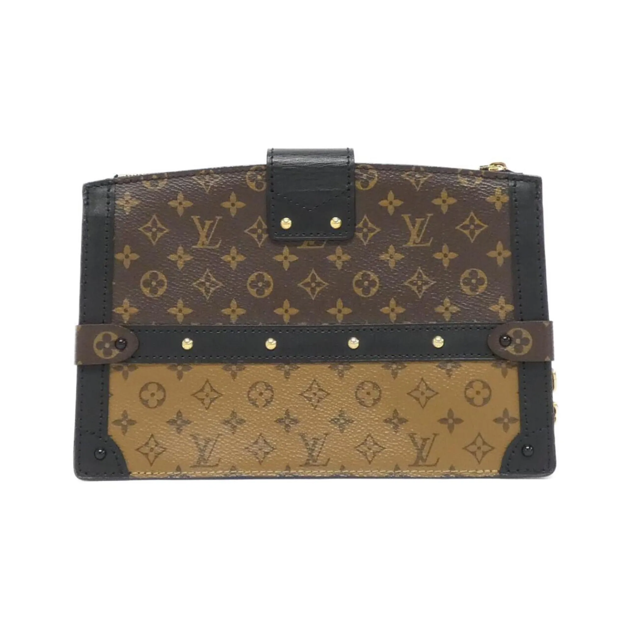 Louis Vuitton Trunk Canvas Clutch Bag (Pre-Owned)