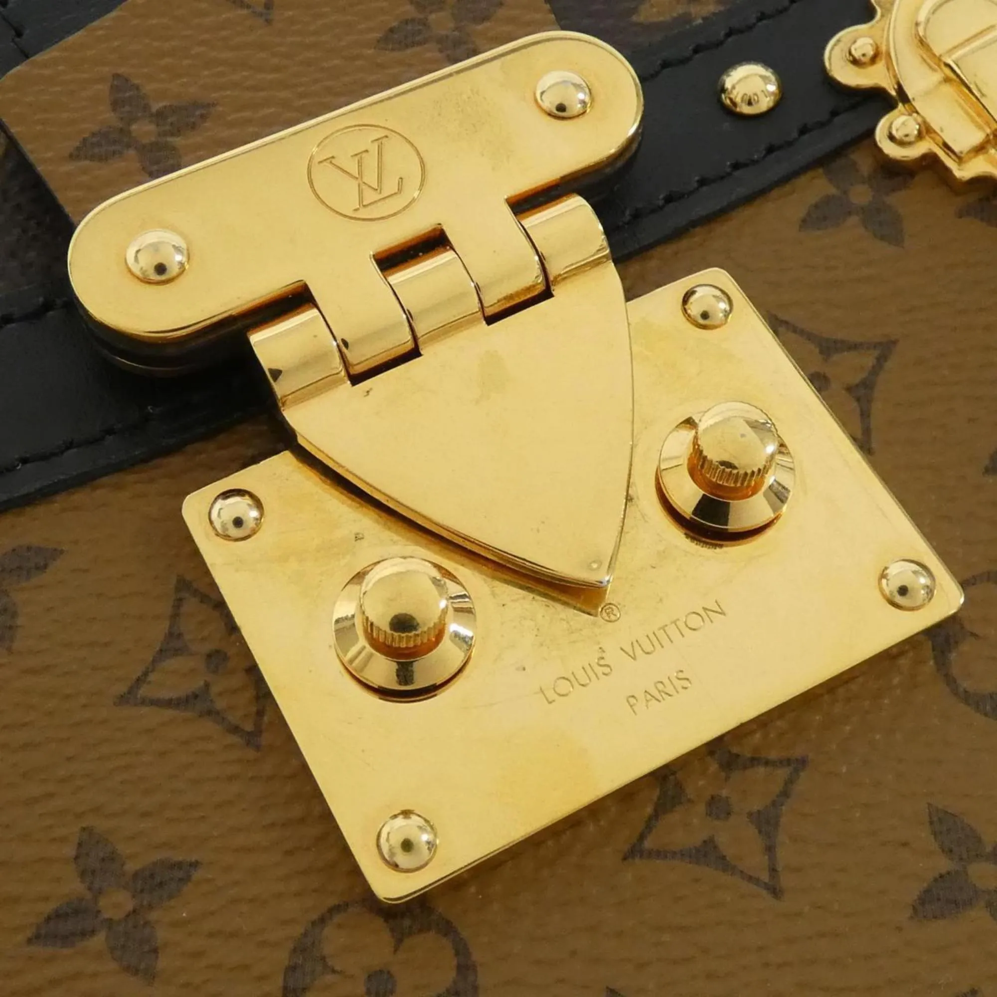Louis Vuitton Trunk Canvas Clutch Bag (Pre-Owned)