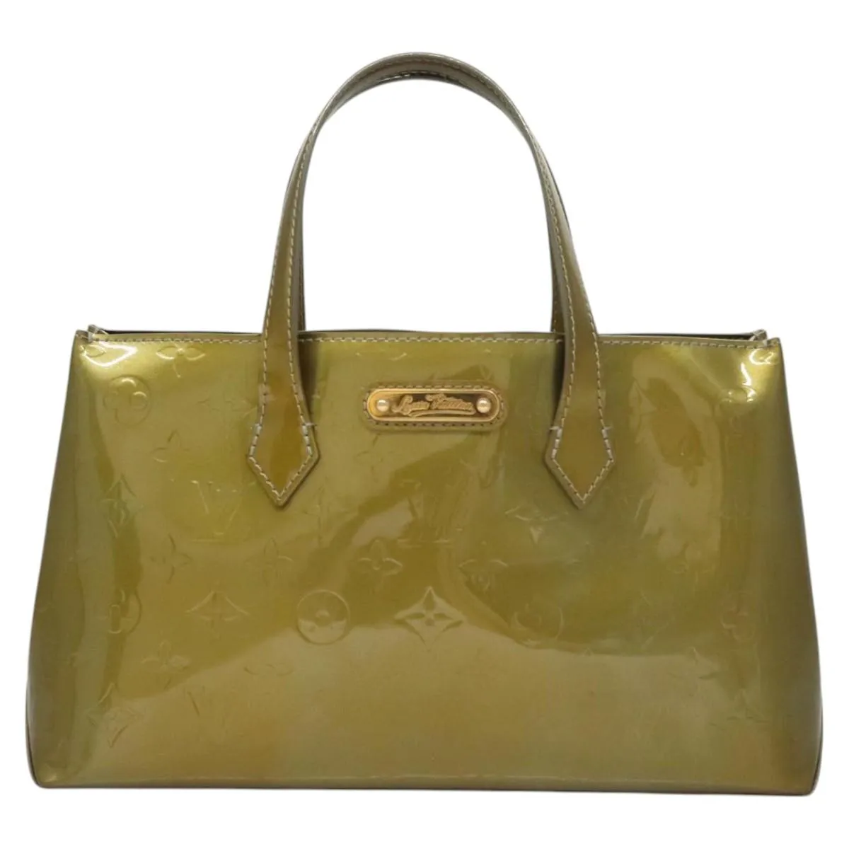 Louis Vuitton Wilshire Patent Leather Handbag (Pre-Owned)