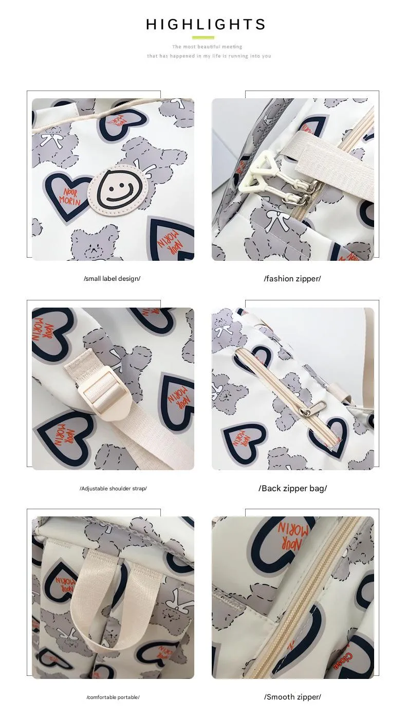 Lovely Bear Girls Backpack 08