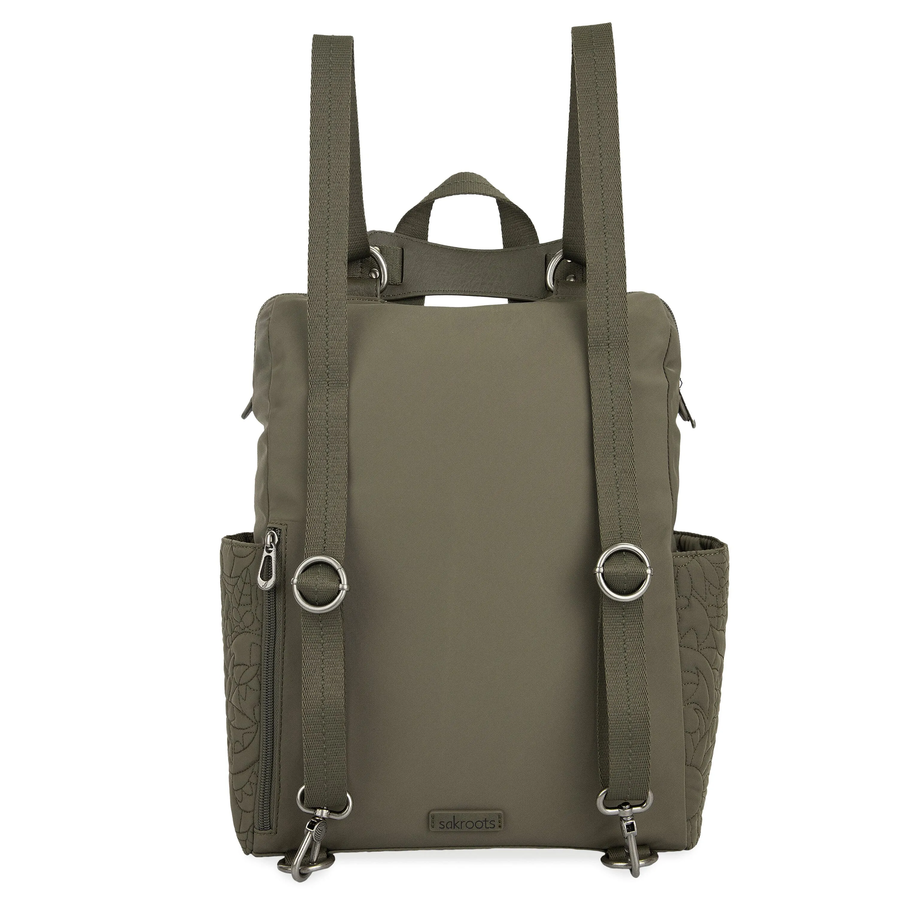 Loyola Backpack - EcoTwill - Olive Spirit Desert Quilted