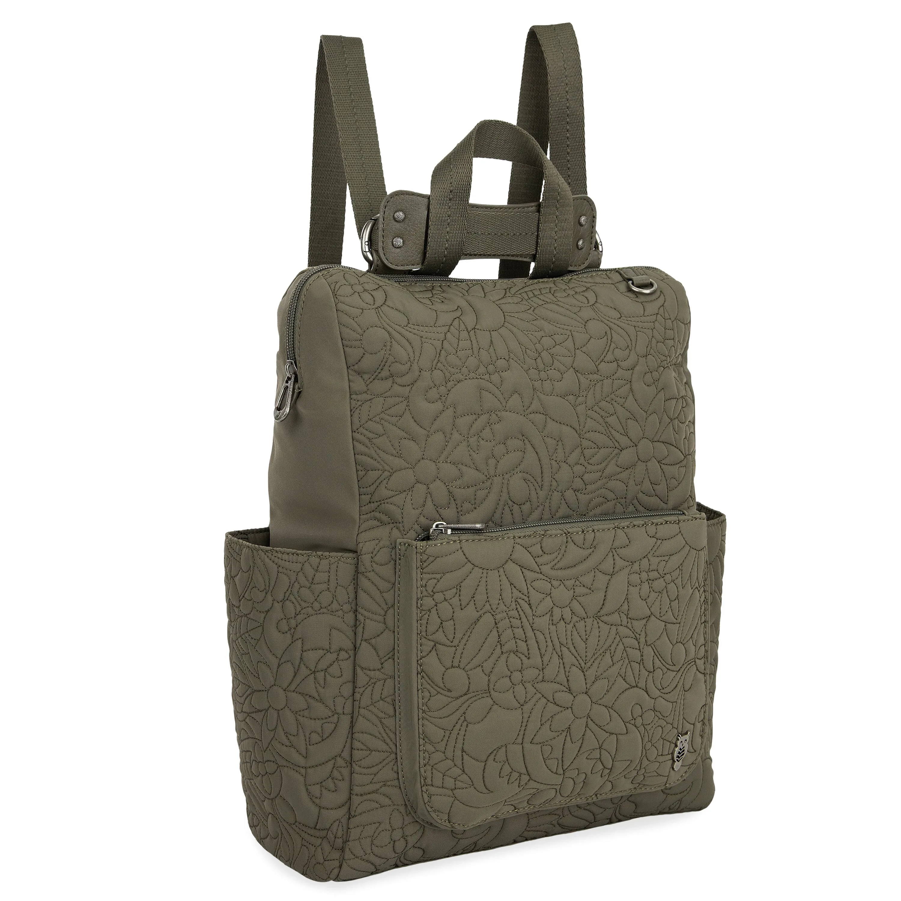 Loyola Backpack - EcoTwill - Olive Spirit Desert Quilted