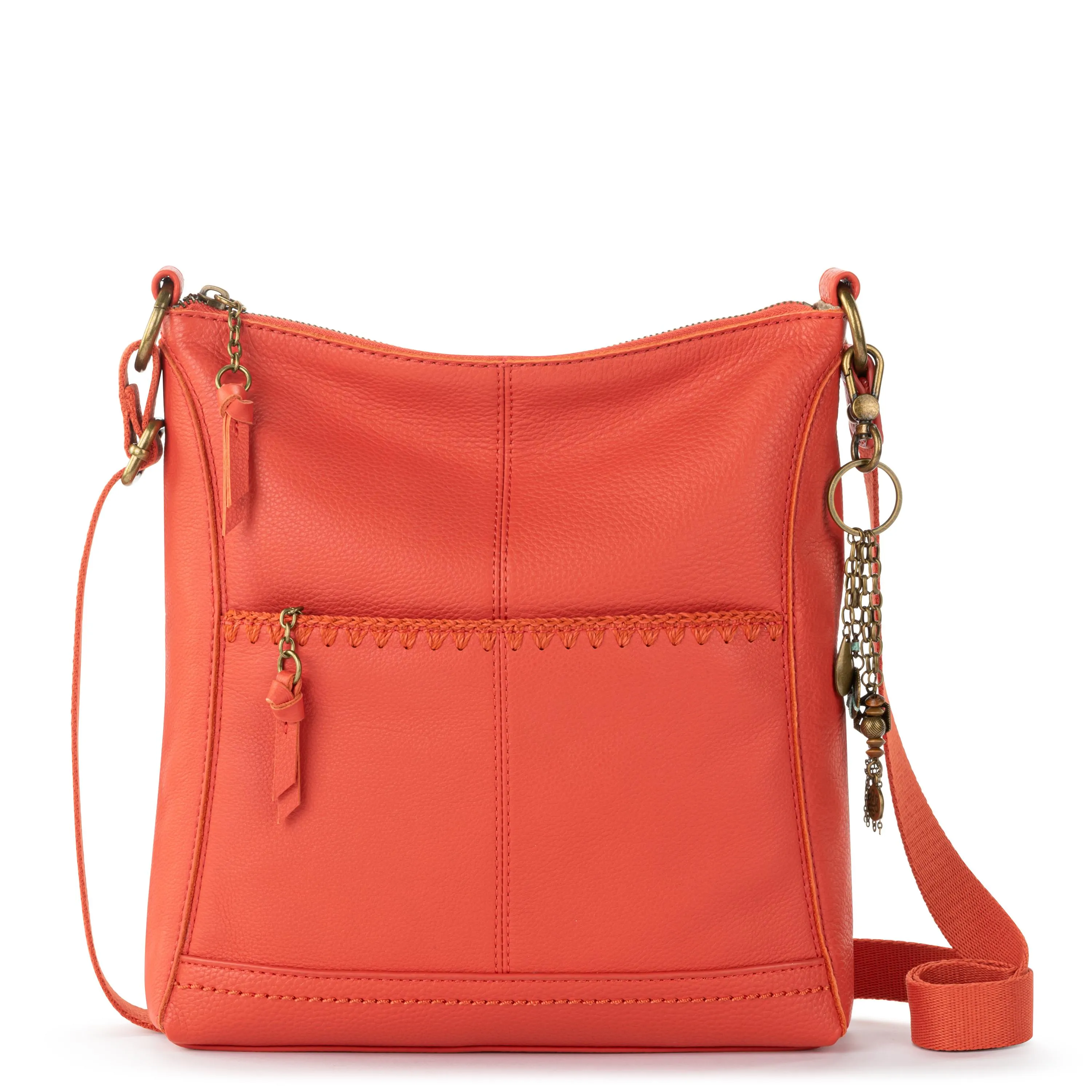 Lucia Crossbody - Leather - Cayenne Stitch