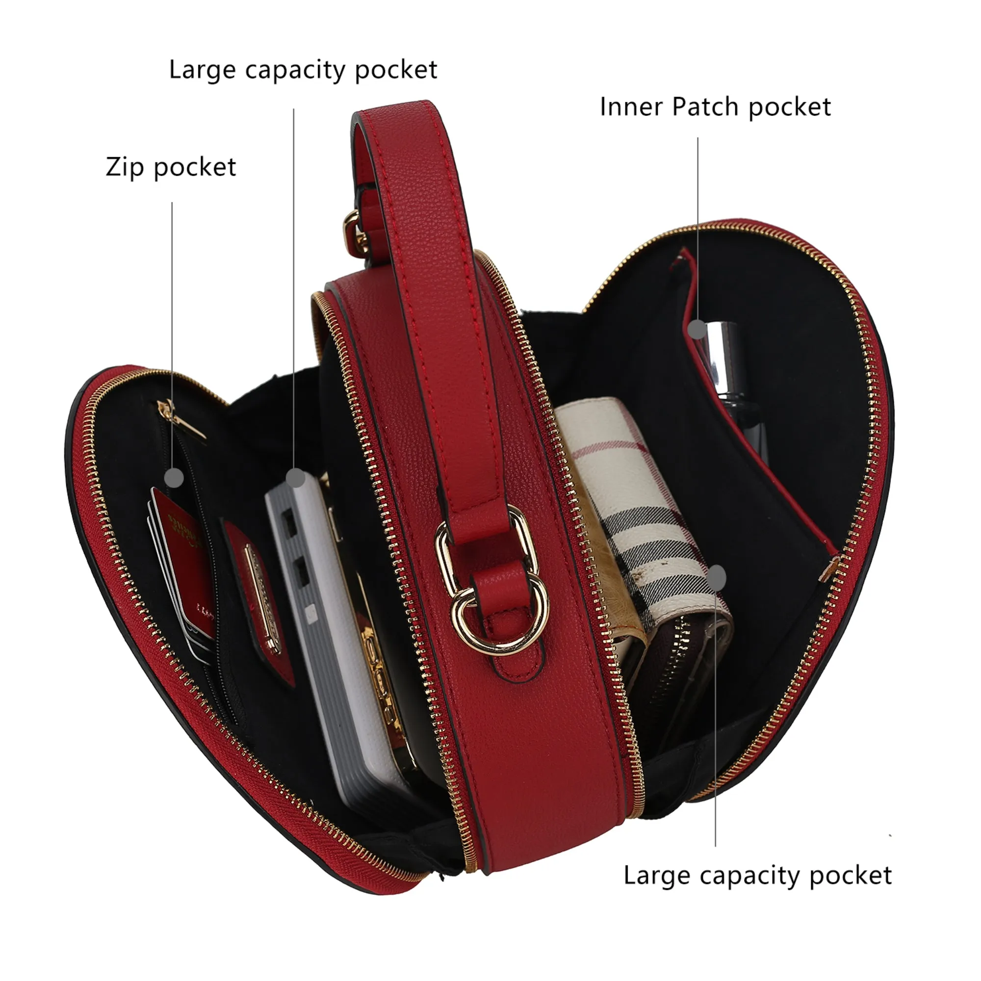 Lydie Multi Compartment Crossbody Bag