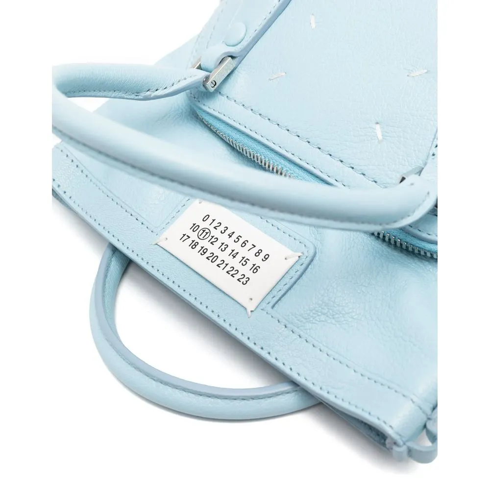 Maison Margiela Blue Leather Handbag