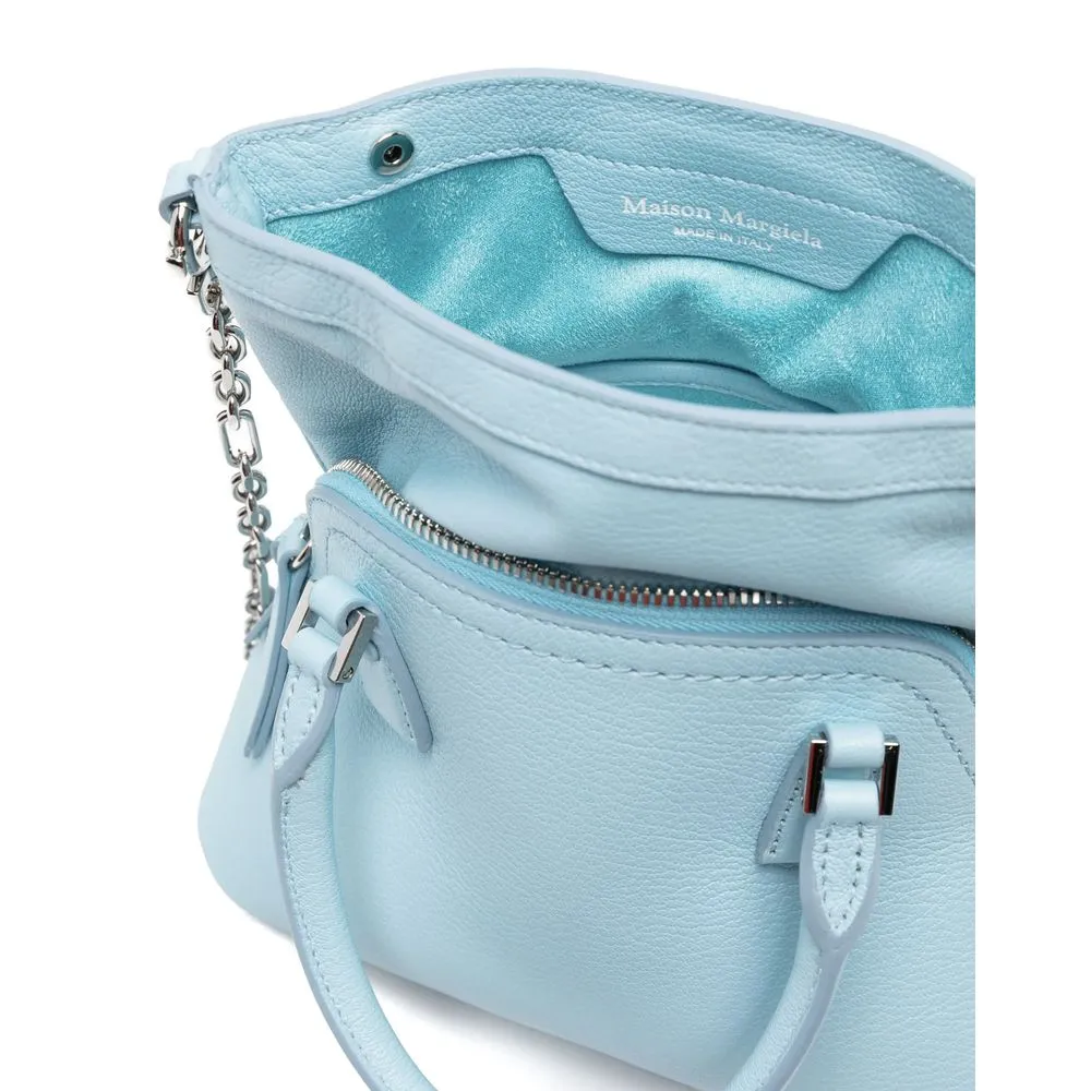 Maison Margiela Blue Leather Handbag