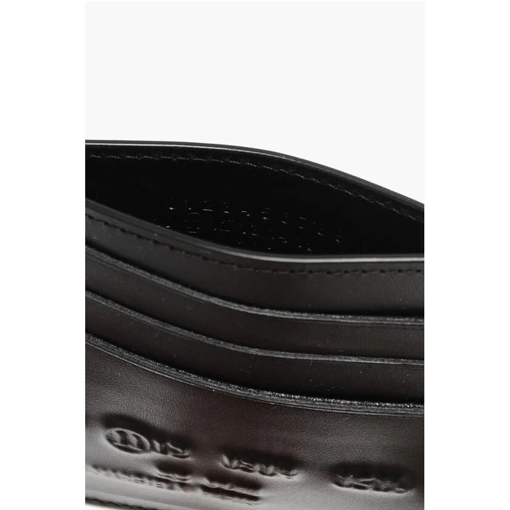 Maison Margiela MM11 Leather Card Holder with Embossed Detail