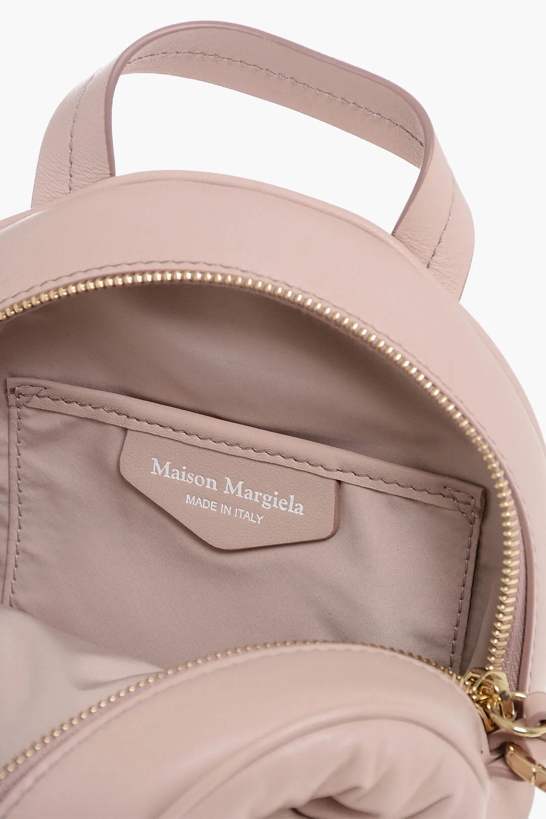 Maison Margiela Mm11 Quilted Leather Glam Slam Backpack With Shoulder Strap