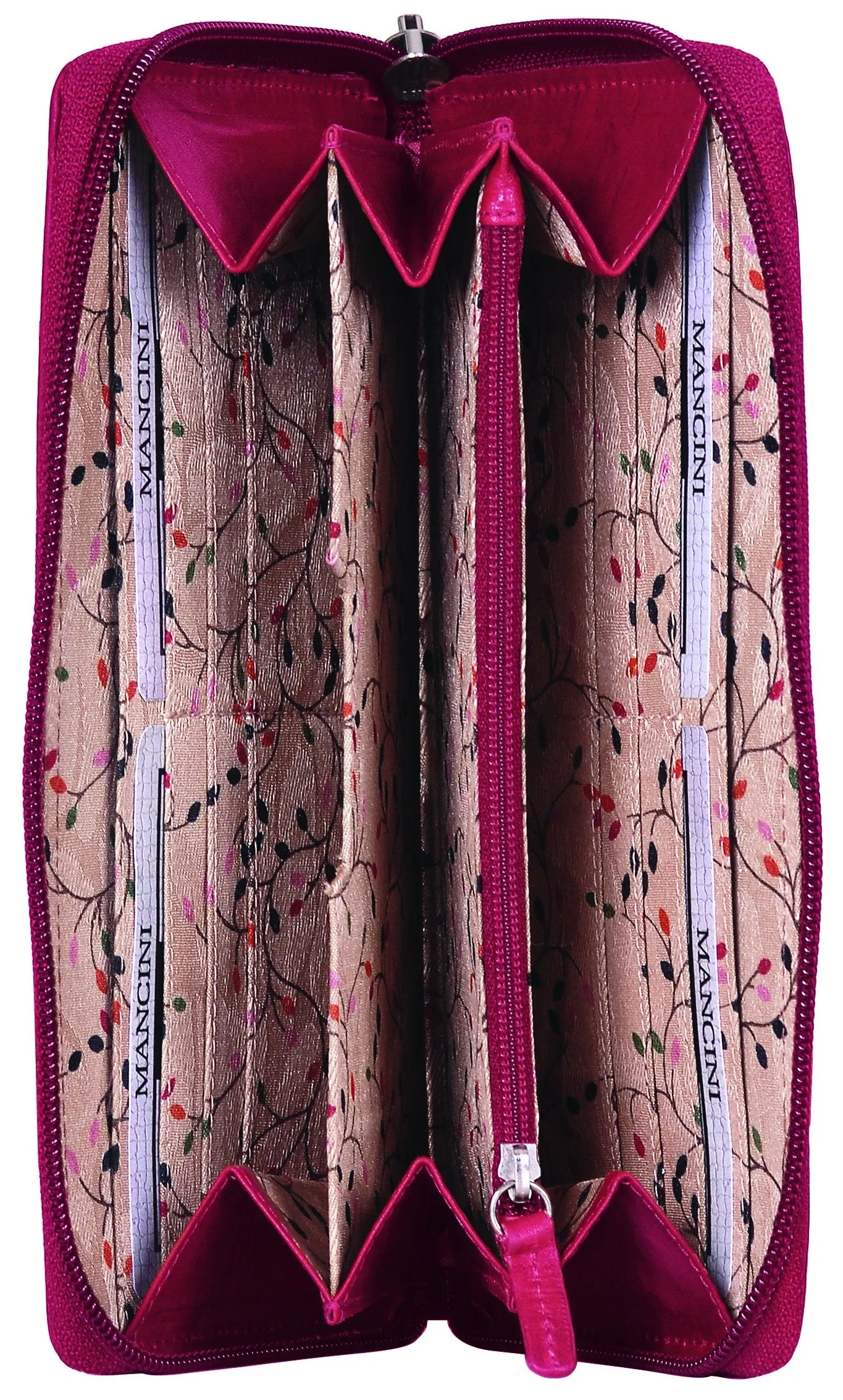 Mancini CASABLANCA Collection Ladies Clutch Wallet (RFID Secure)