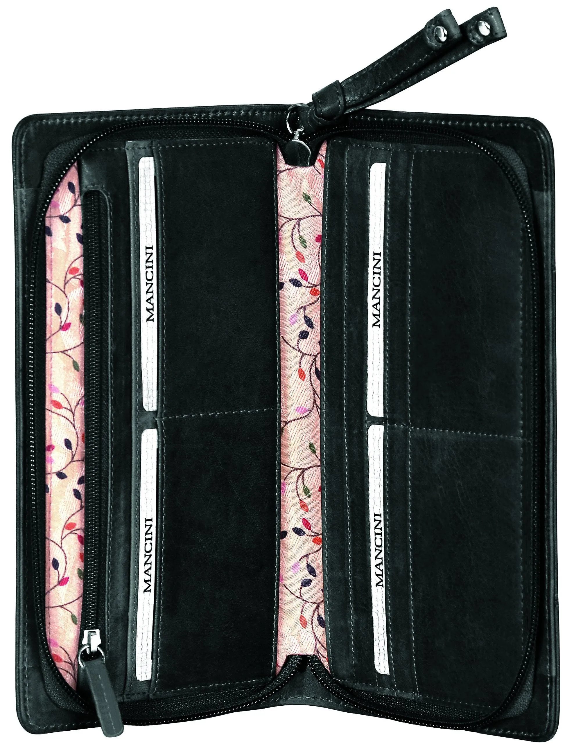 Mancini CASABLANCA Collection Ladies Clutch Wallet (RFID Secure)
