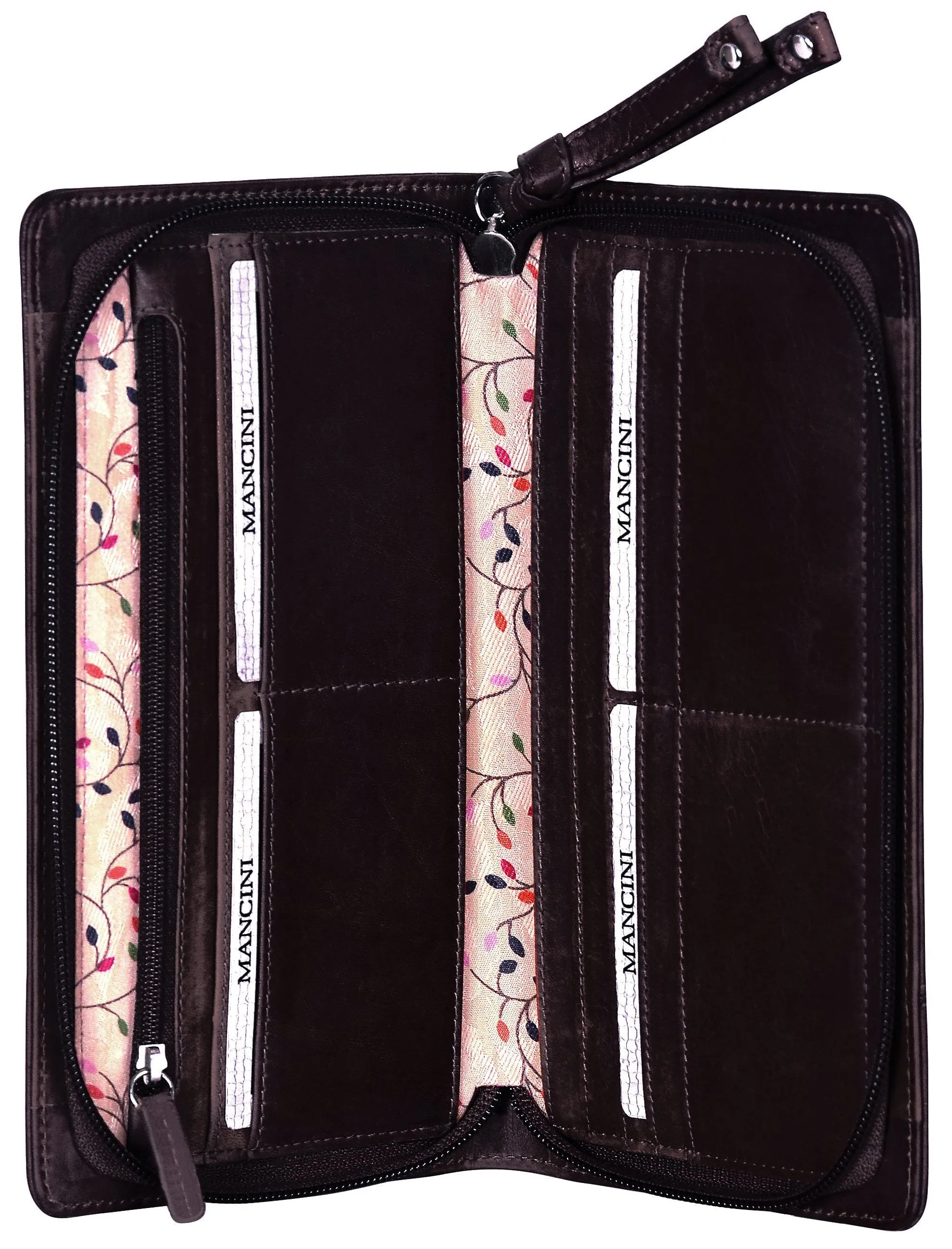 Mancini CASABLANCA Collection Ladies Clutch Wallet (RFID Secure)