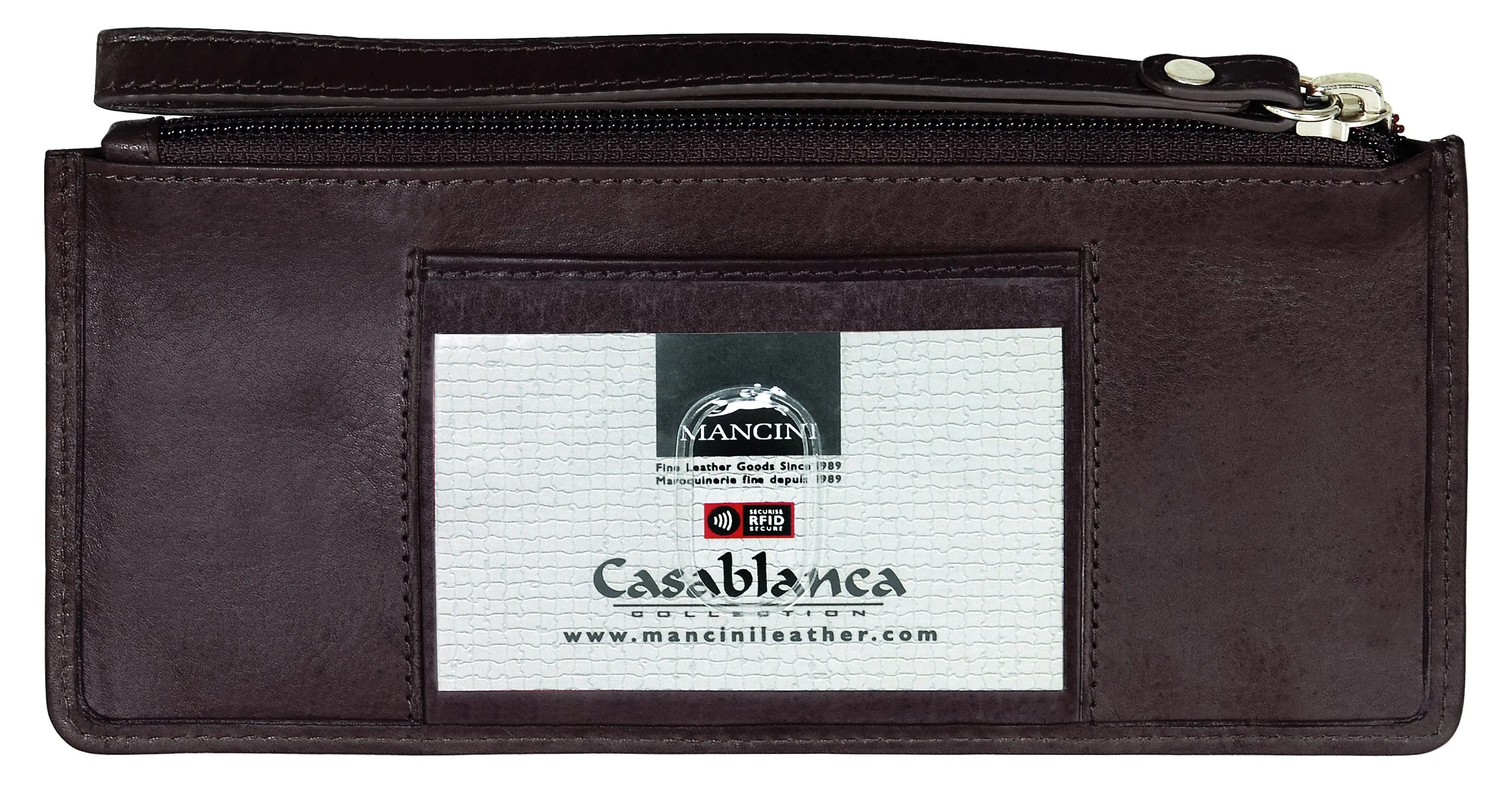 Mancini CASABLANCA Collection Ladies  Wristlet (RFID Secure)