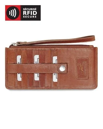 Mancini CASABLANCA Collection Ladies  Wristlet (RFID Secure)