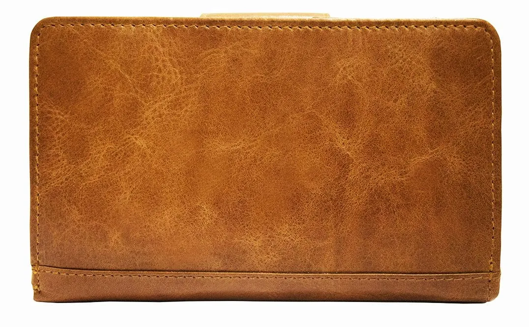 Mancini CASABLANCA Ladies' RFID Secure Medium Clutch Wallet