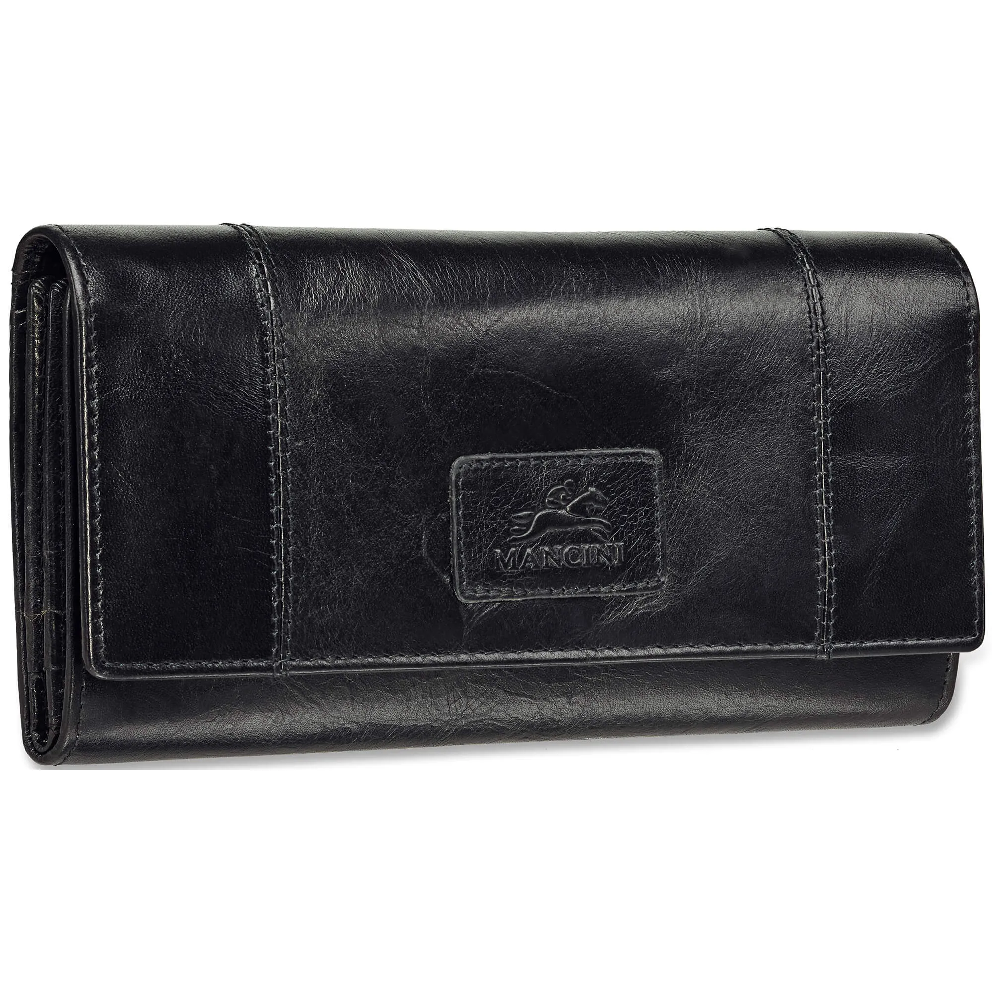 Mancini CASABLANCA Ladies RFID Secure Trifold Wallet