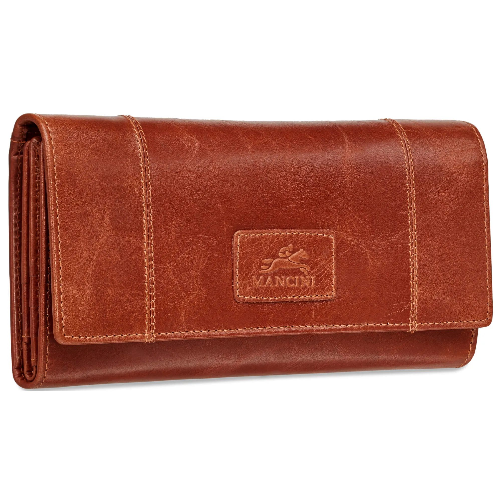 Mancini CASABLANCA Ladies RFID Secure Trifold Wallet