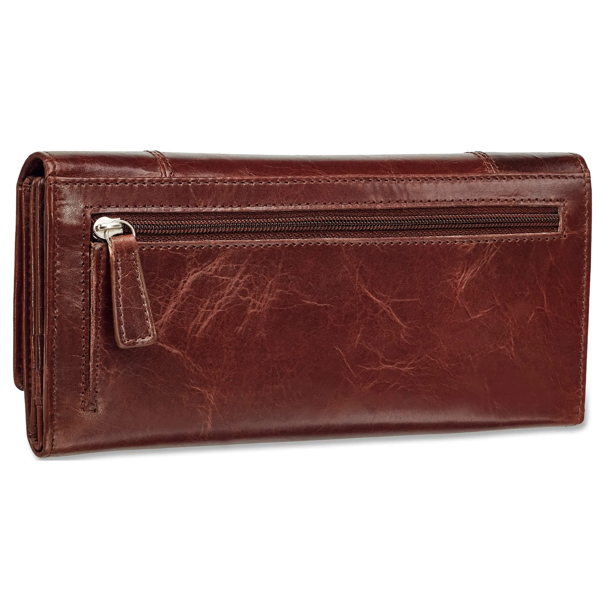 Mancini CASABLANCA Ladies RFID Secure Trifold Wallet