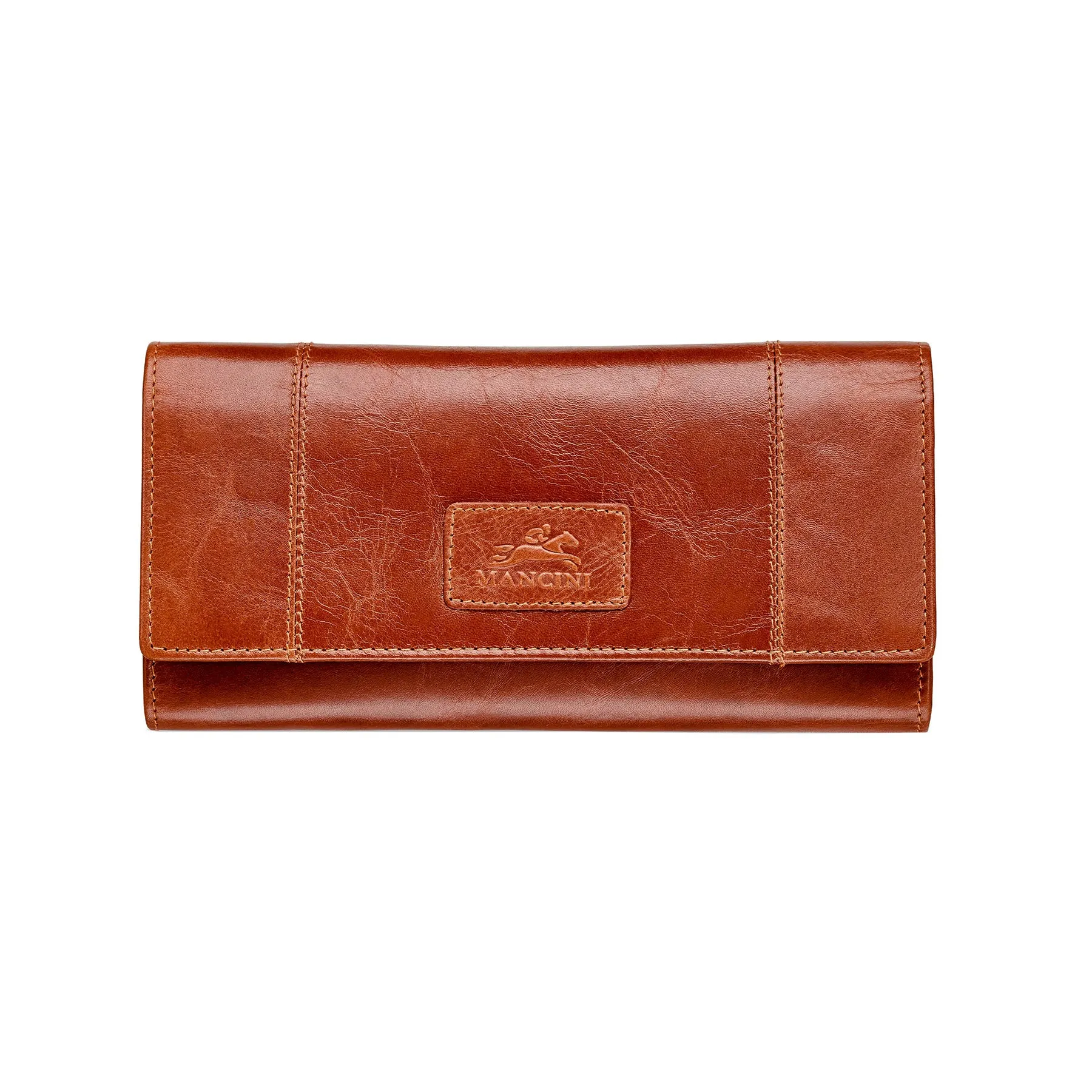 Mancini CASABLANCA Ladies RFID Secure Trifold Wallet