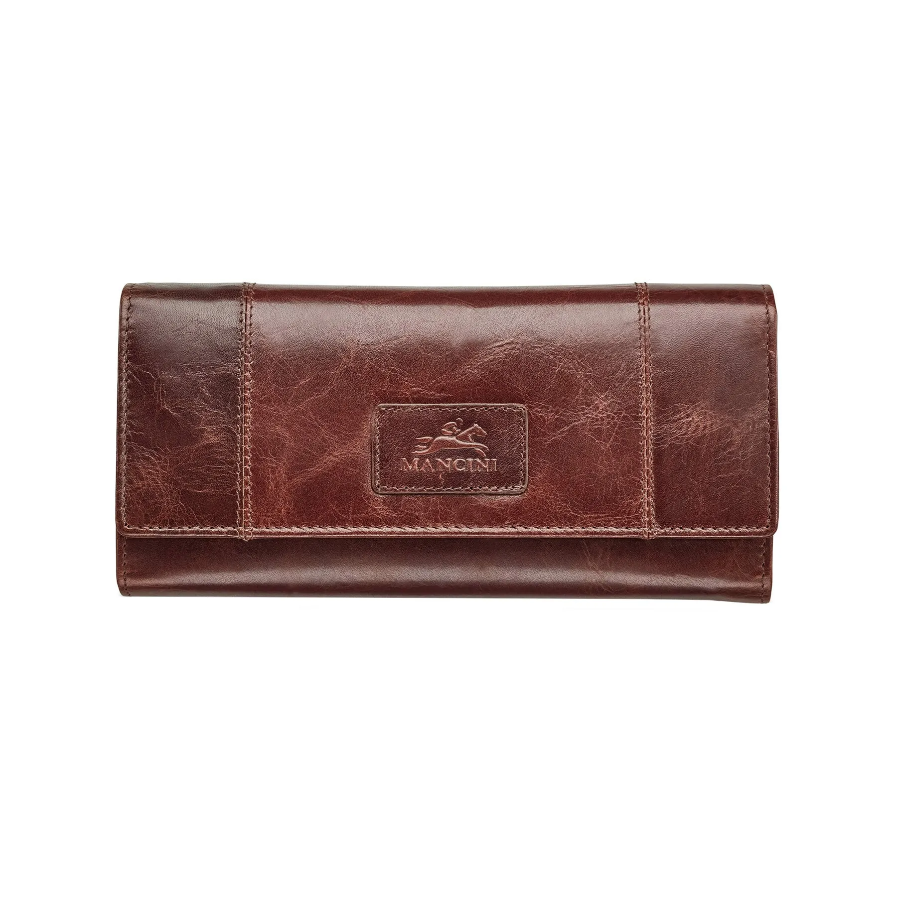 Mancini CASABLANCA Ladies RFID Secure Trifold Wallet