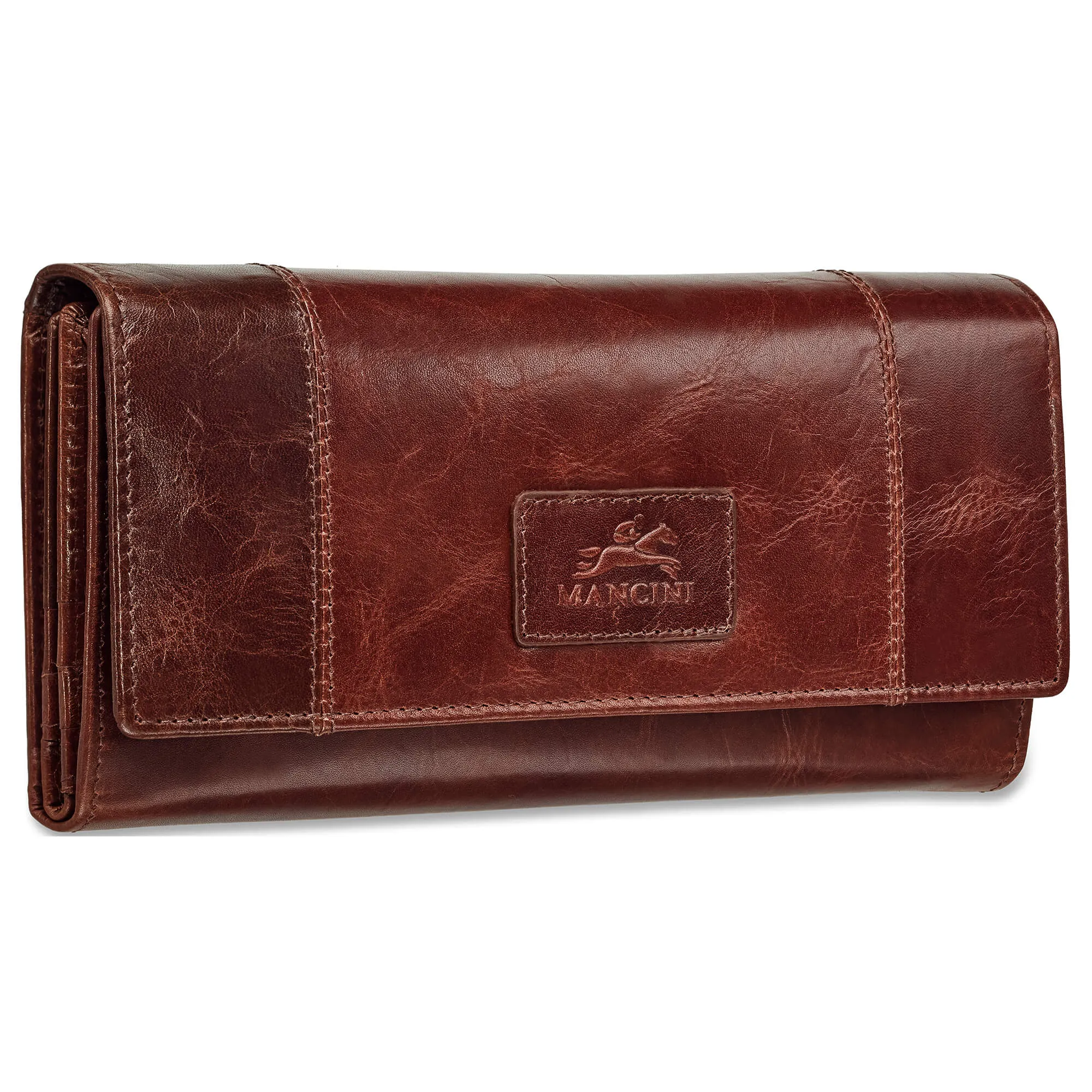 Mancini CASABLANCA Ladies RFID Secure Trifold Wallet