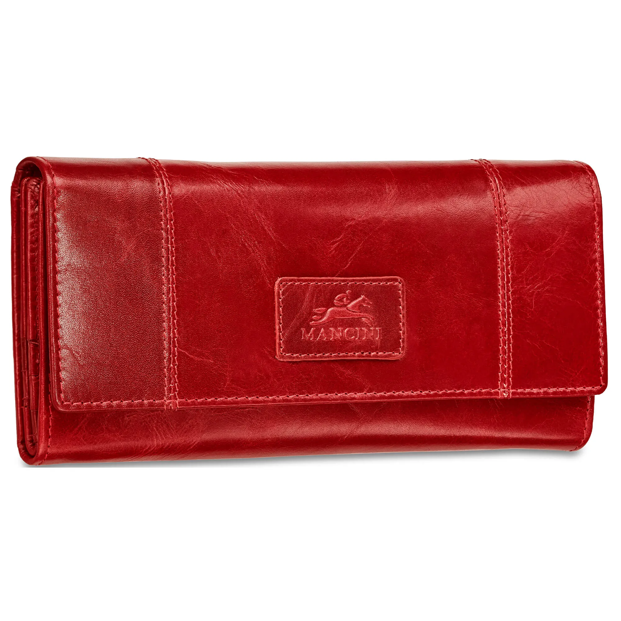 Mancini CASABLANCA Ladies RFID Secure Trifold Wallet