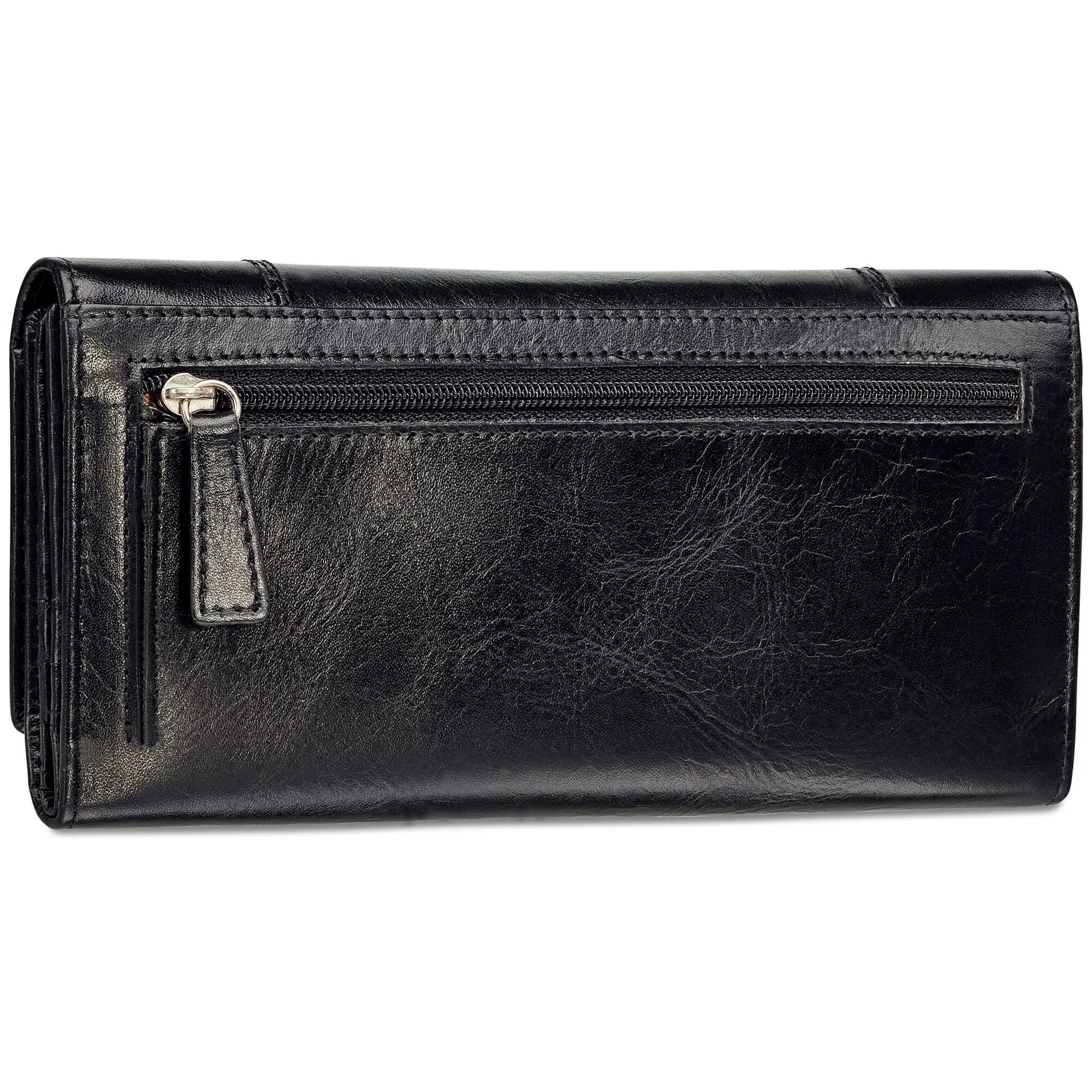 Mancini CASABLANCA Ladies RFID Secure Trifold Wallet