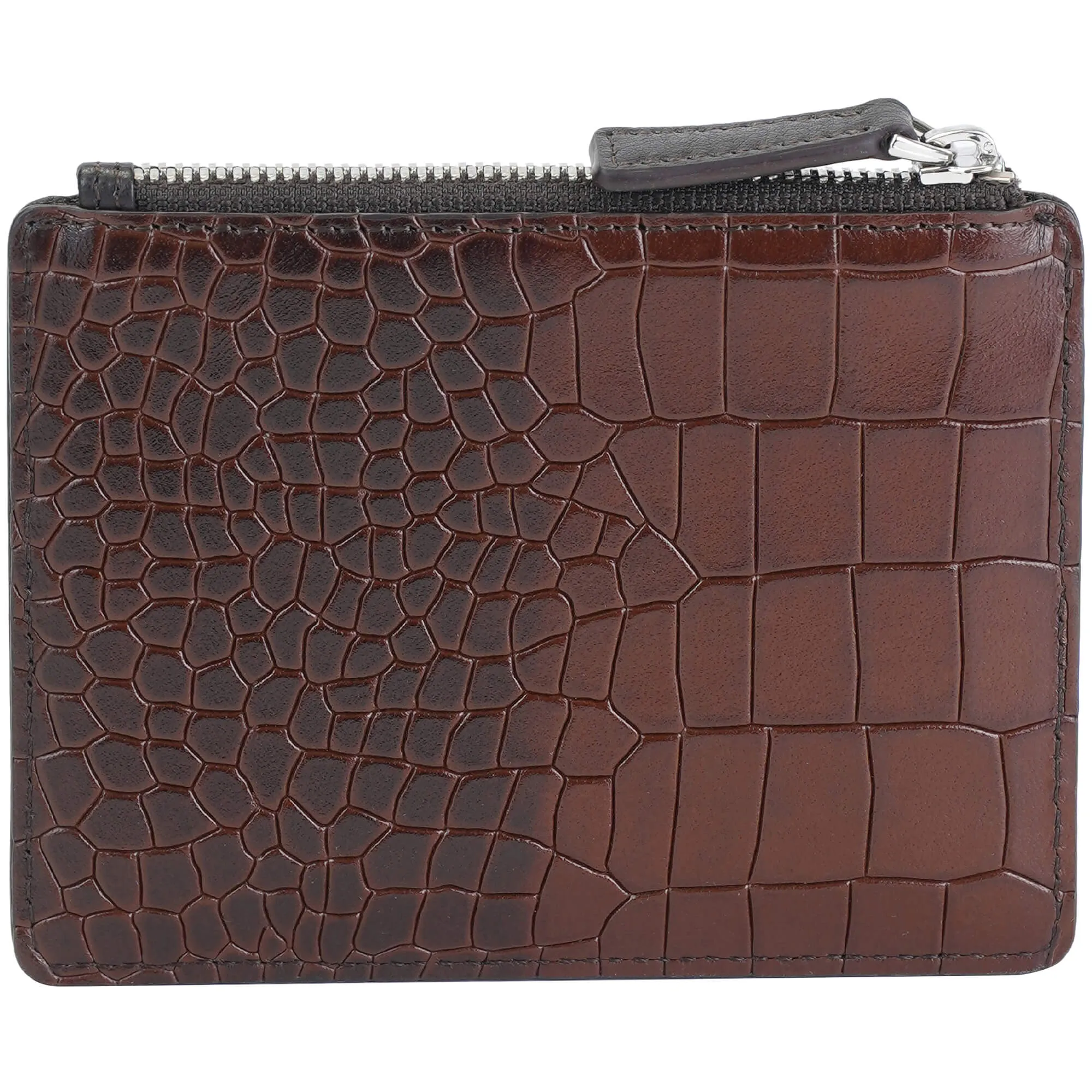 Mancini Croco2 Womens Card Case with Enhanced RFID Protection