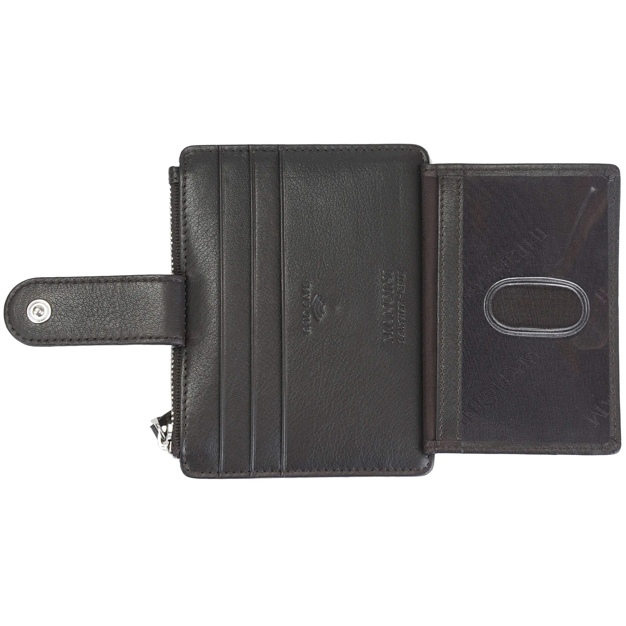 Mancini Croco2 Womens Card Case with Enhanced RFID Protection