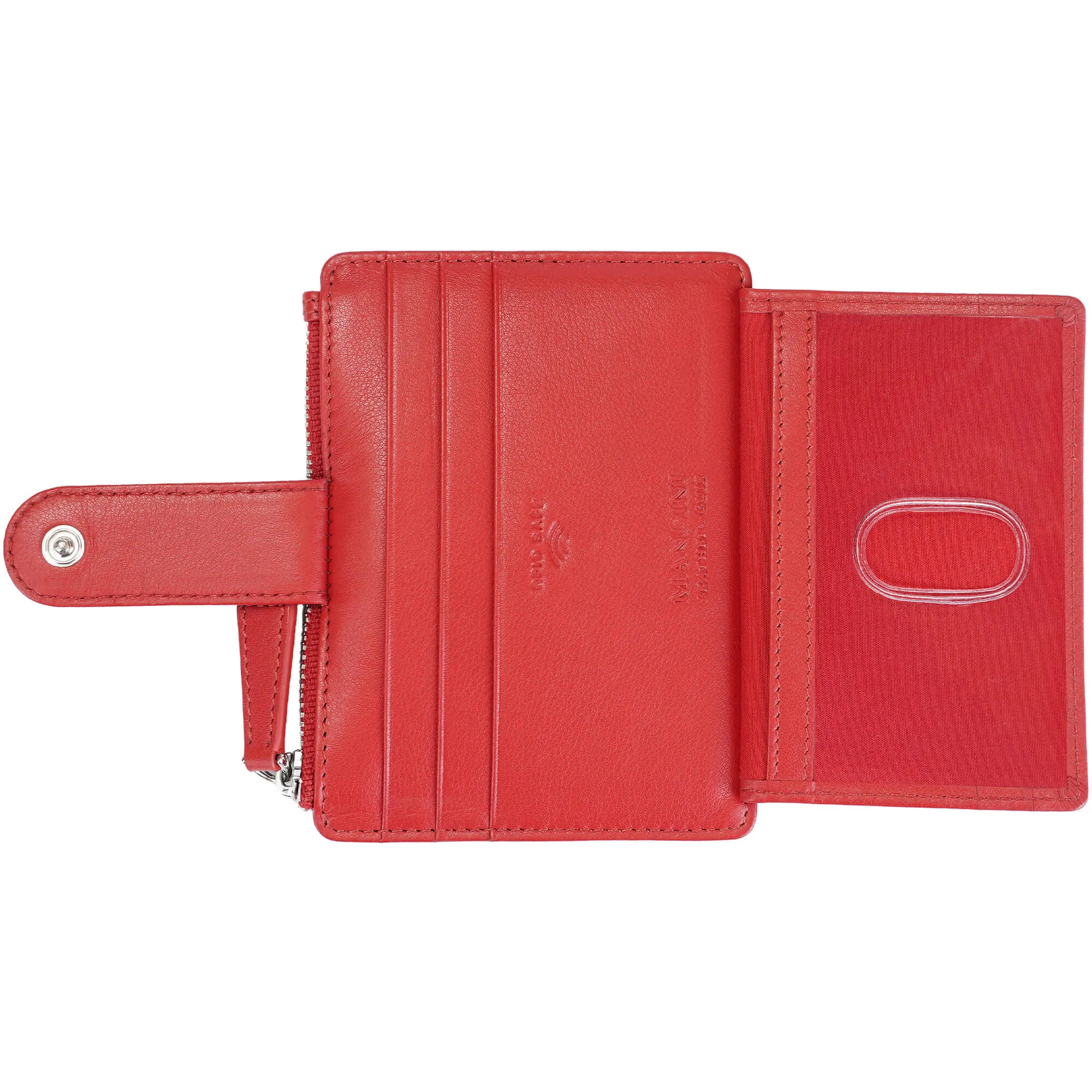 Mancini Croco2 Womens Card Case with Enhanced RFID Protection