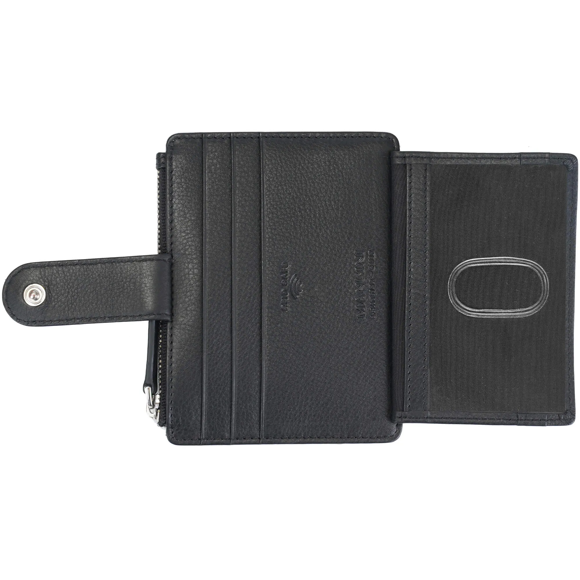 Mancini Croco2 Womens Card Case with Enhanced RFID Protection