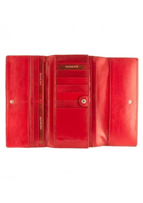 Mancini EQUESTRIAN-2 Collection Ladies Trifold Wallet