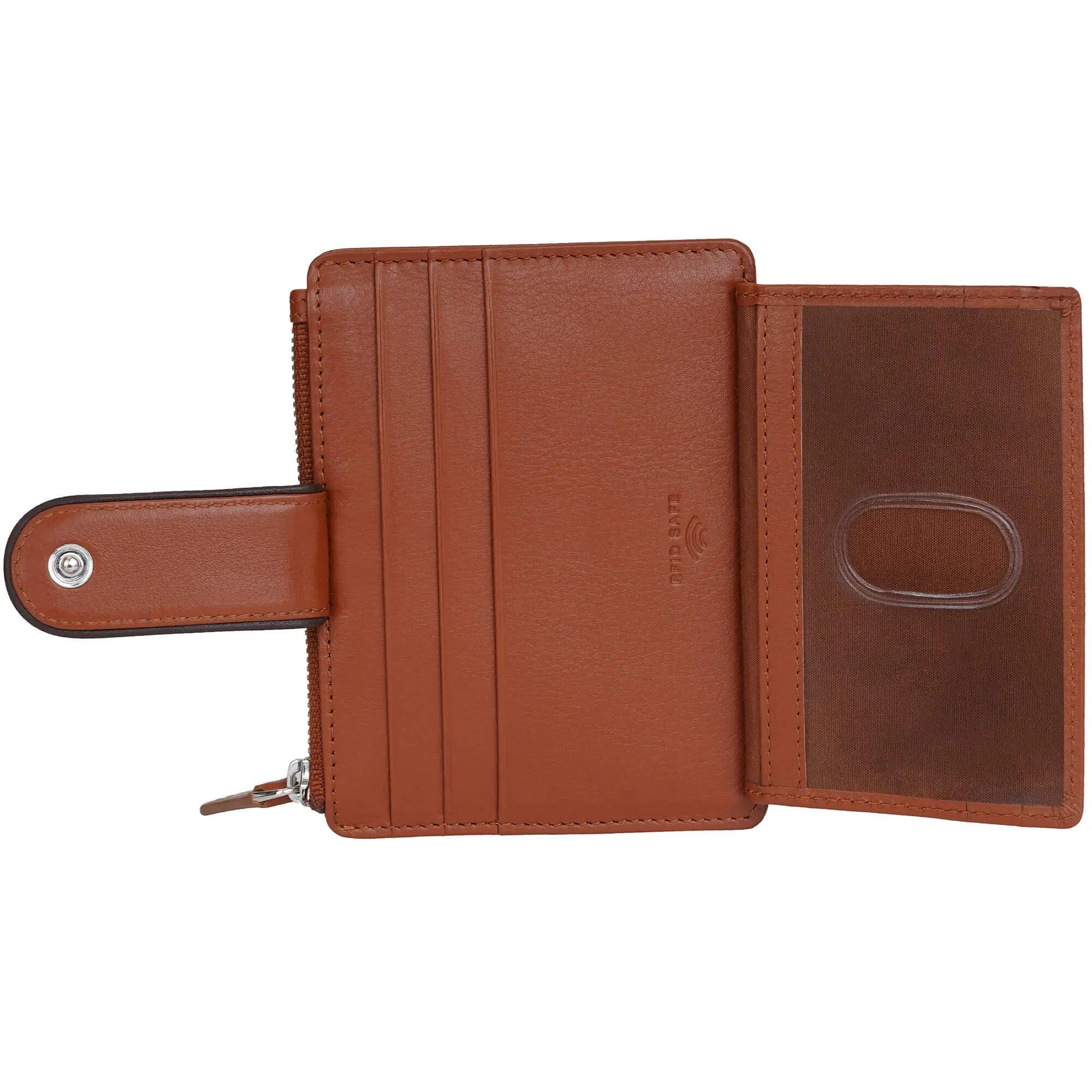Mancini Sonoma Womens Card Case with Enhanced RFID Protection
