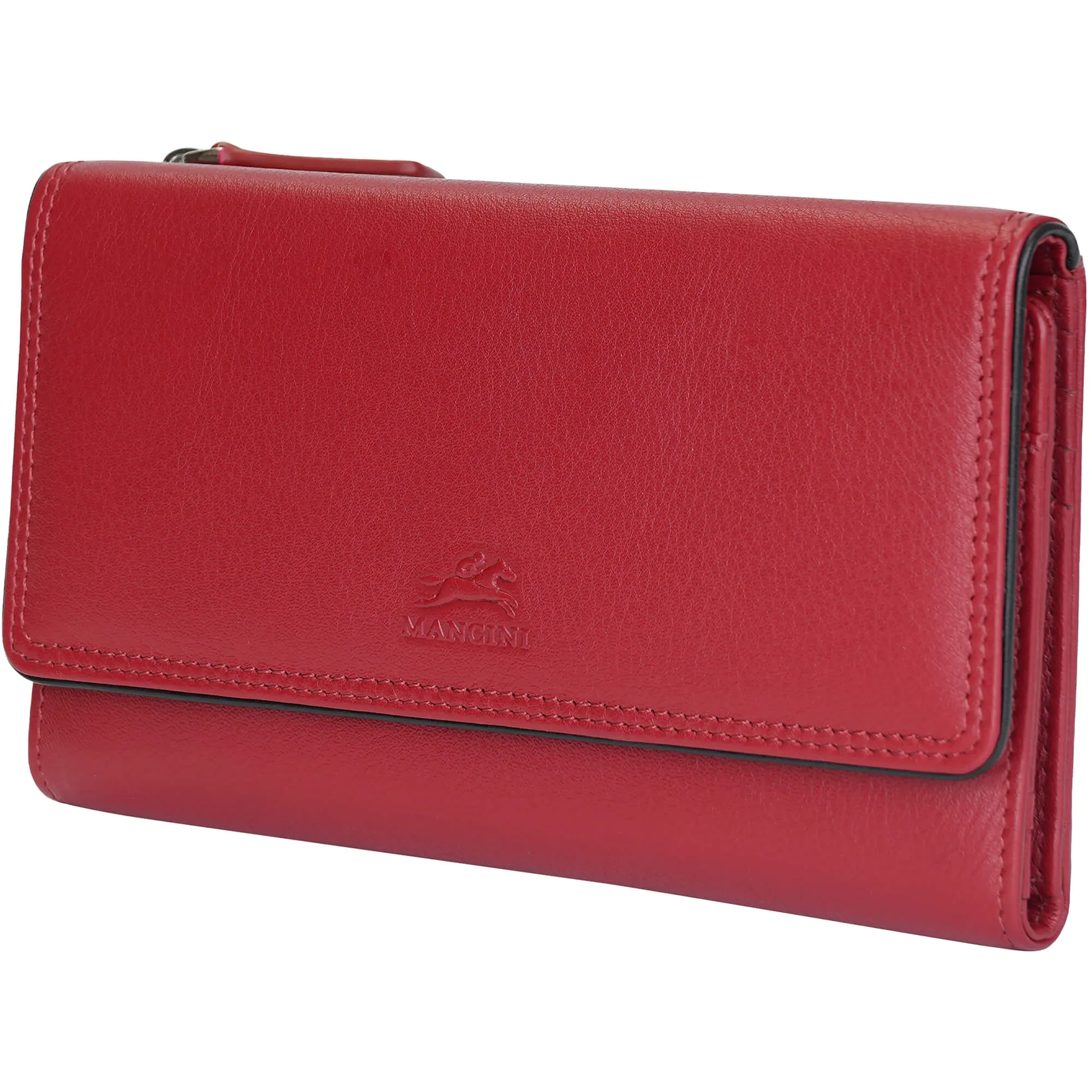 Mancini Sonoma Womens Medium Clutch Wallet with Enhanced RFID Protection