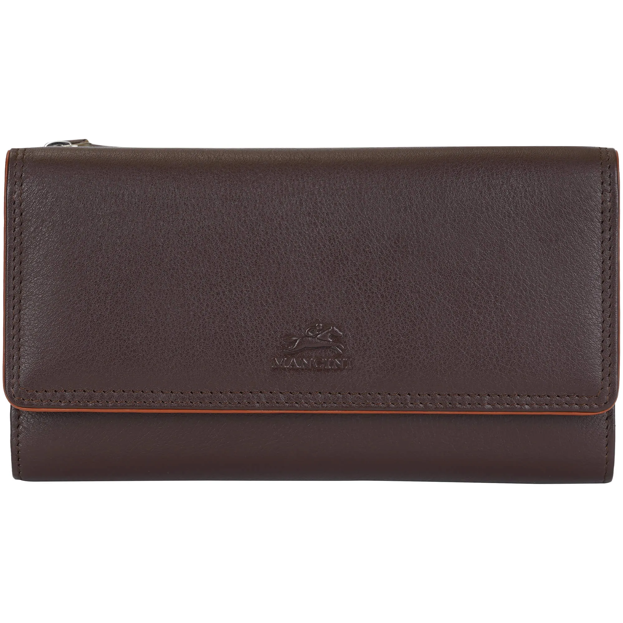 Mancini Sonoma Womens Medium Clutch Wallet with Enhanced RFID Protection