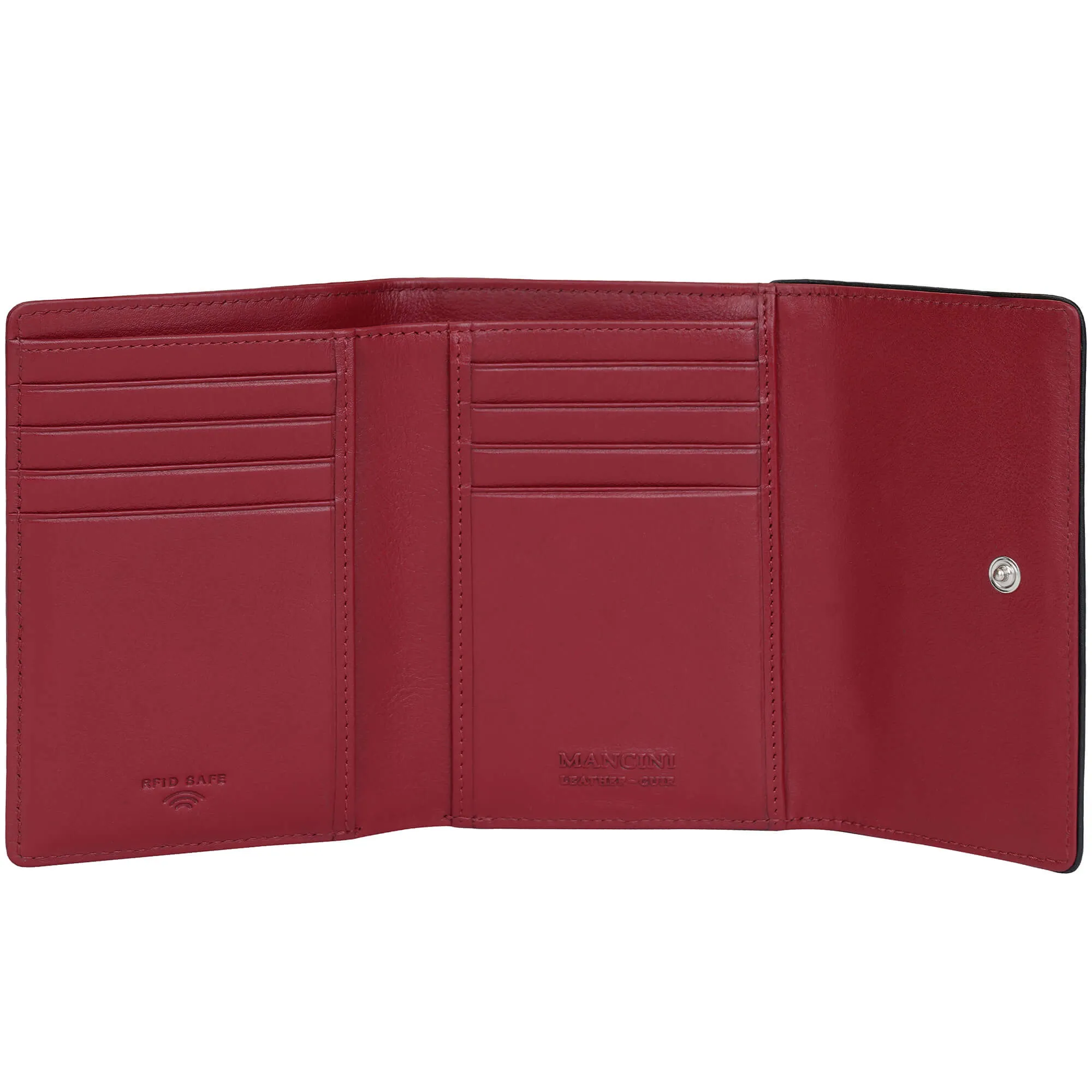 Mancini Sonoma Womens Medium Clutch Wallet with Enhanced RFID Protection