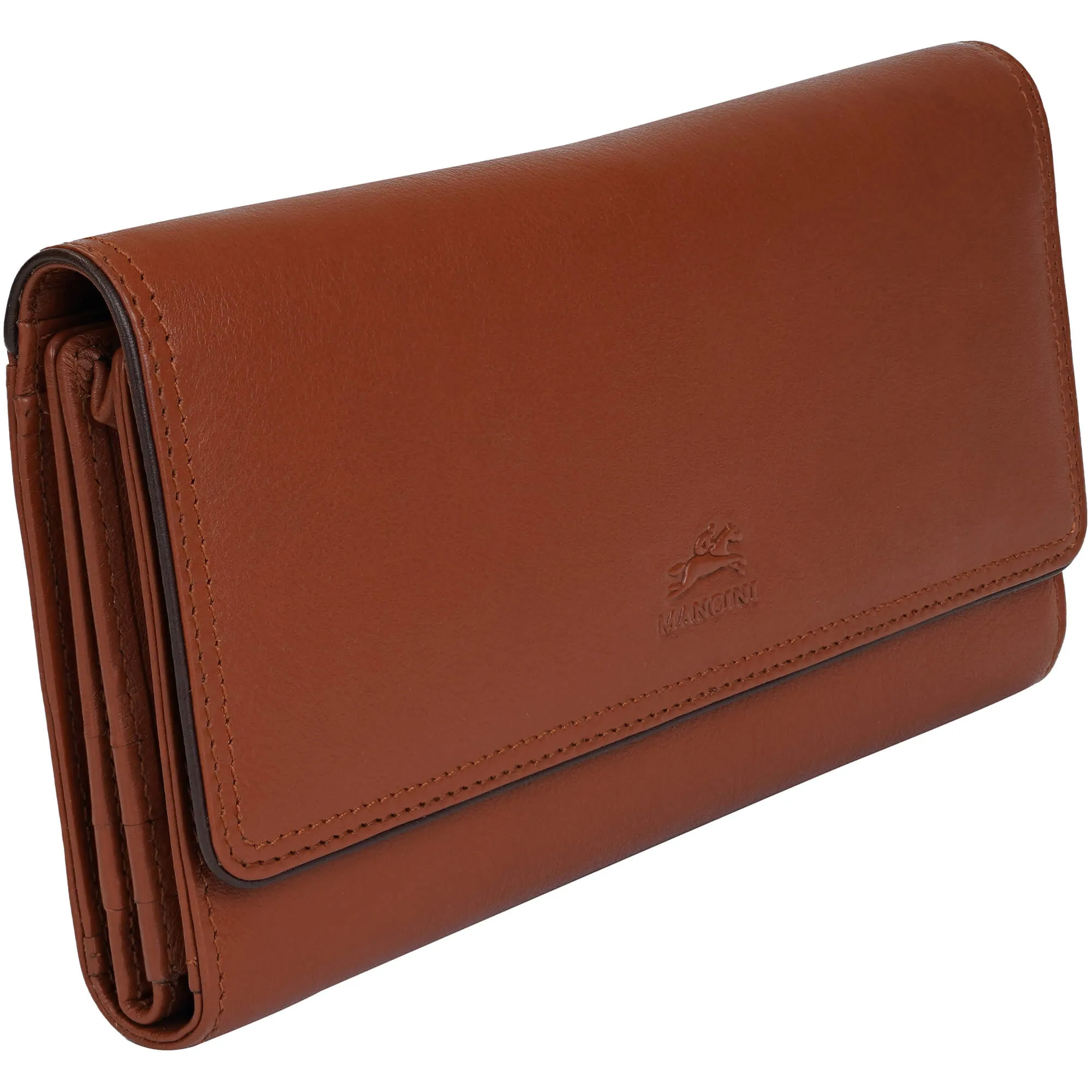 Mancini Sonoma Womens Quad fold Wallet with Enhanced RFID Protection