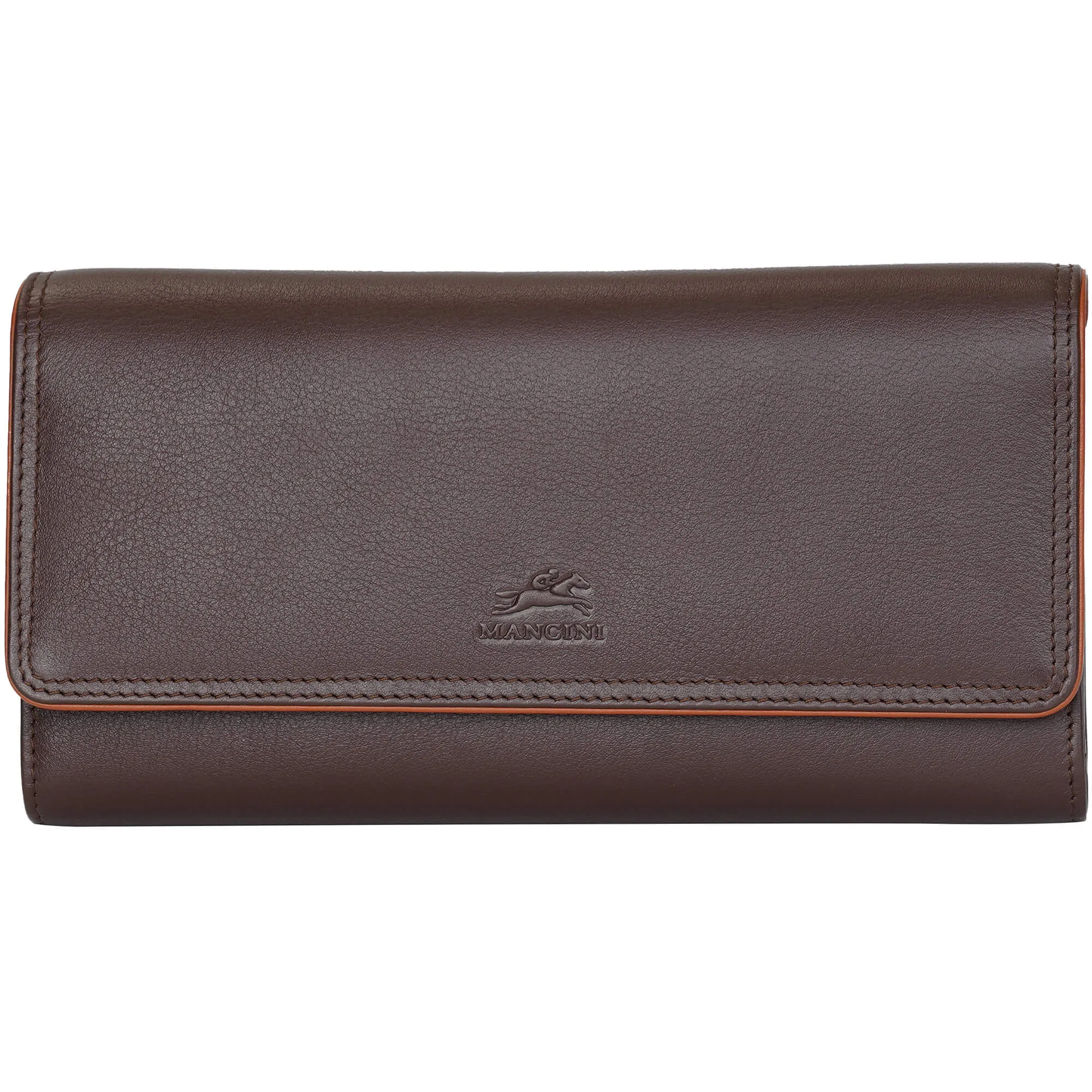Mancini Sonoma Womens Quad fold Wallet with Enhanced RFID Protection
