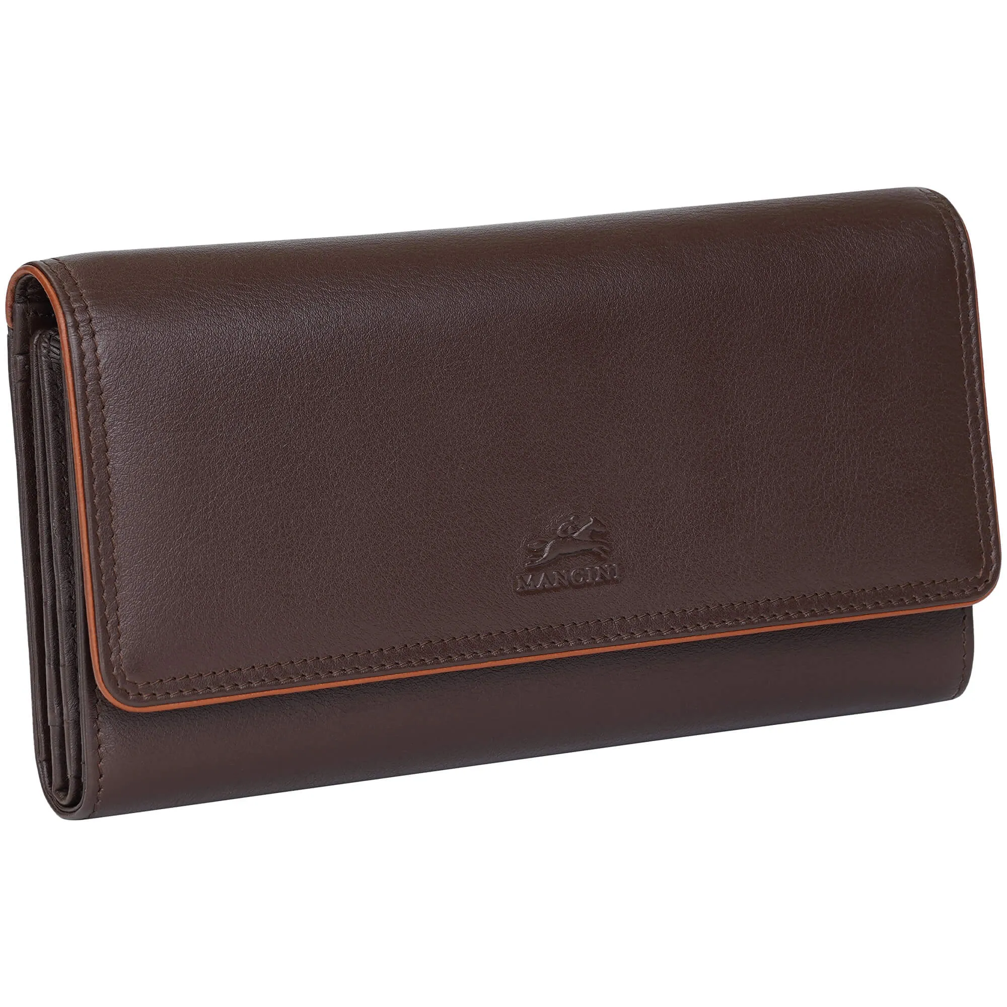 Mancini Sonoma Womens Quad fold Wallet with Enhanced RFID Protection