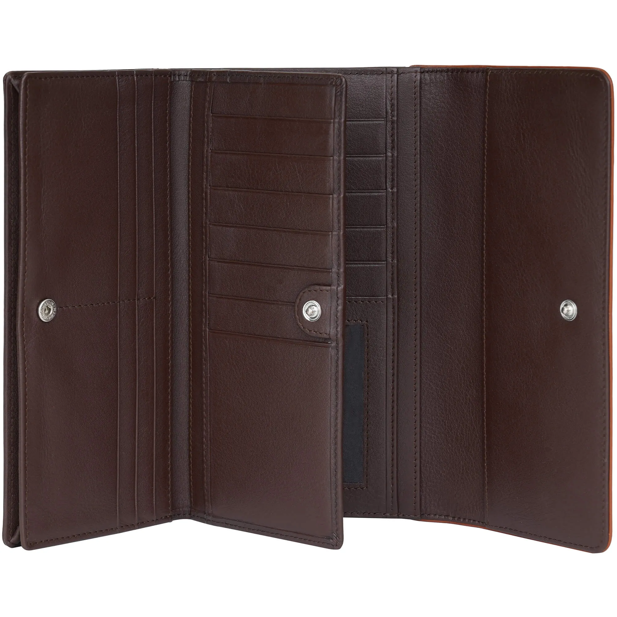 Mancini Sonoma Womens Quad fold Wallet with Enhanced RFID Protection