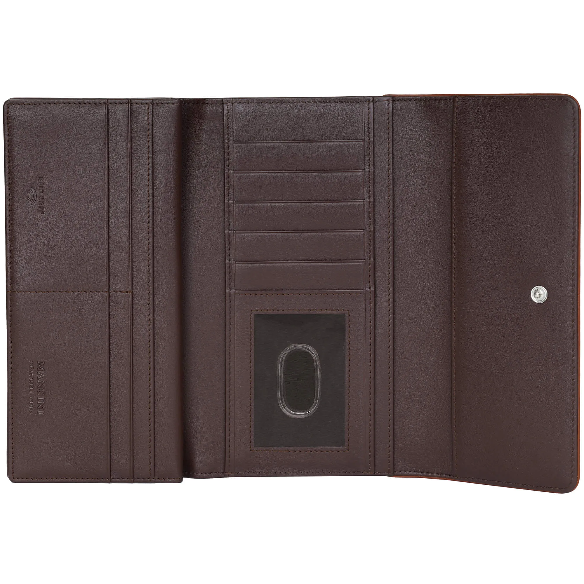 Mancini Sonoma Womens Quad fold Wallet with Enhanced RFID Protection
