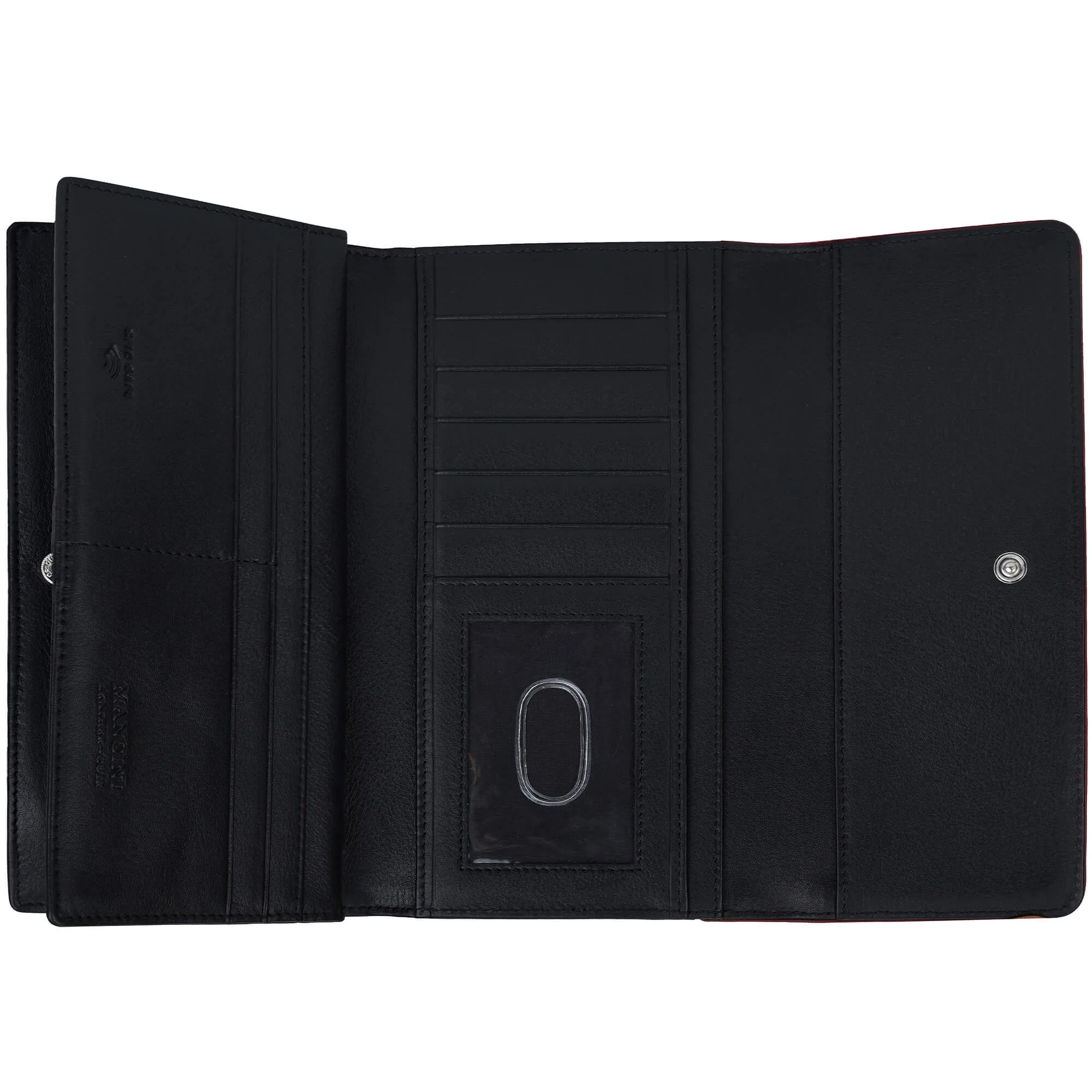 Mancini Sonoma Womens Quad fold Wallet with Enhanced RFID Protection