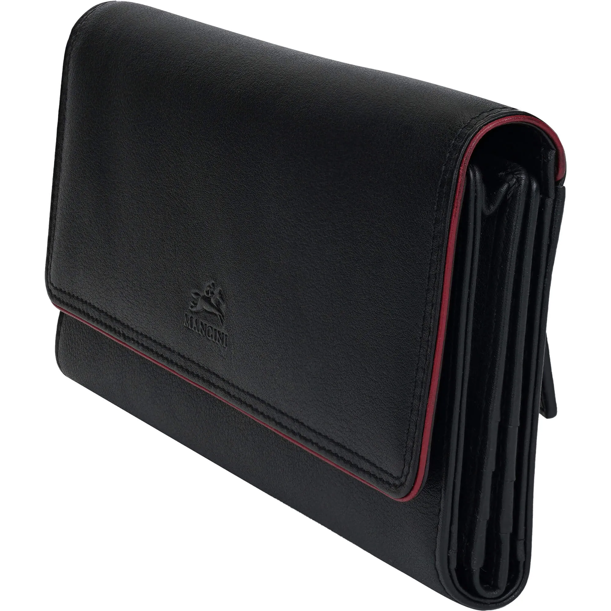 Mancini Sonoma Womens Quad fold Wallet with Enhanced RFID Protection
