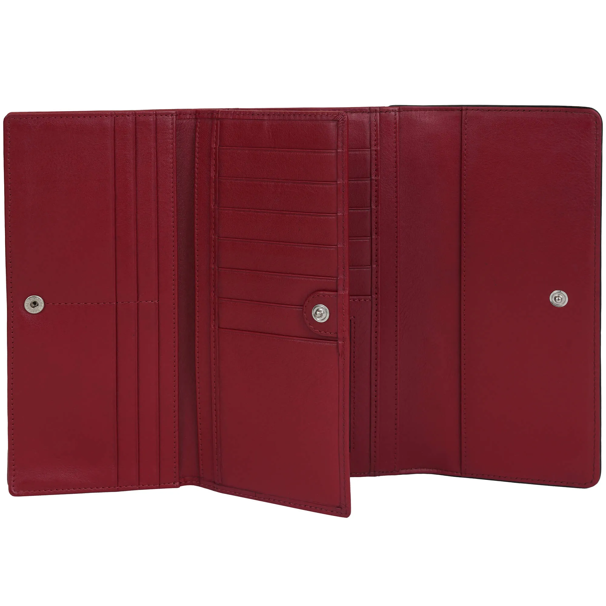 Mancini Sonoma Womens Quad fold Wallet with Enhanced RFID Protection